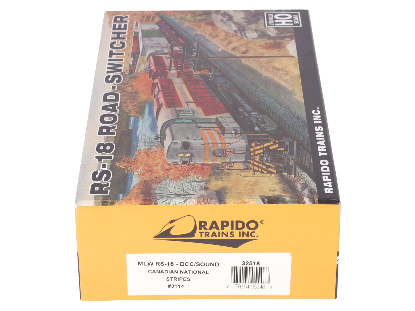 Rapido Trains 32518 HO Canadian National MLW RS-18 Heavy Diesel Locomotive #3114 LN/Box