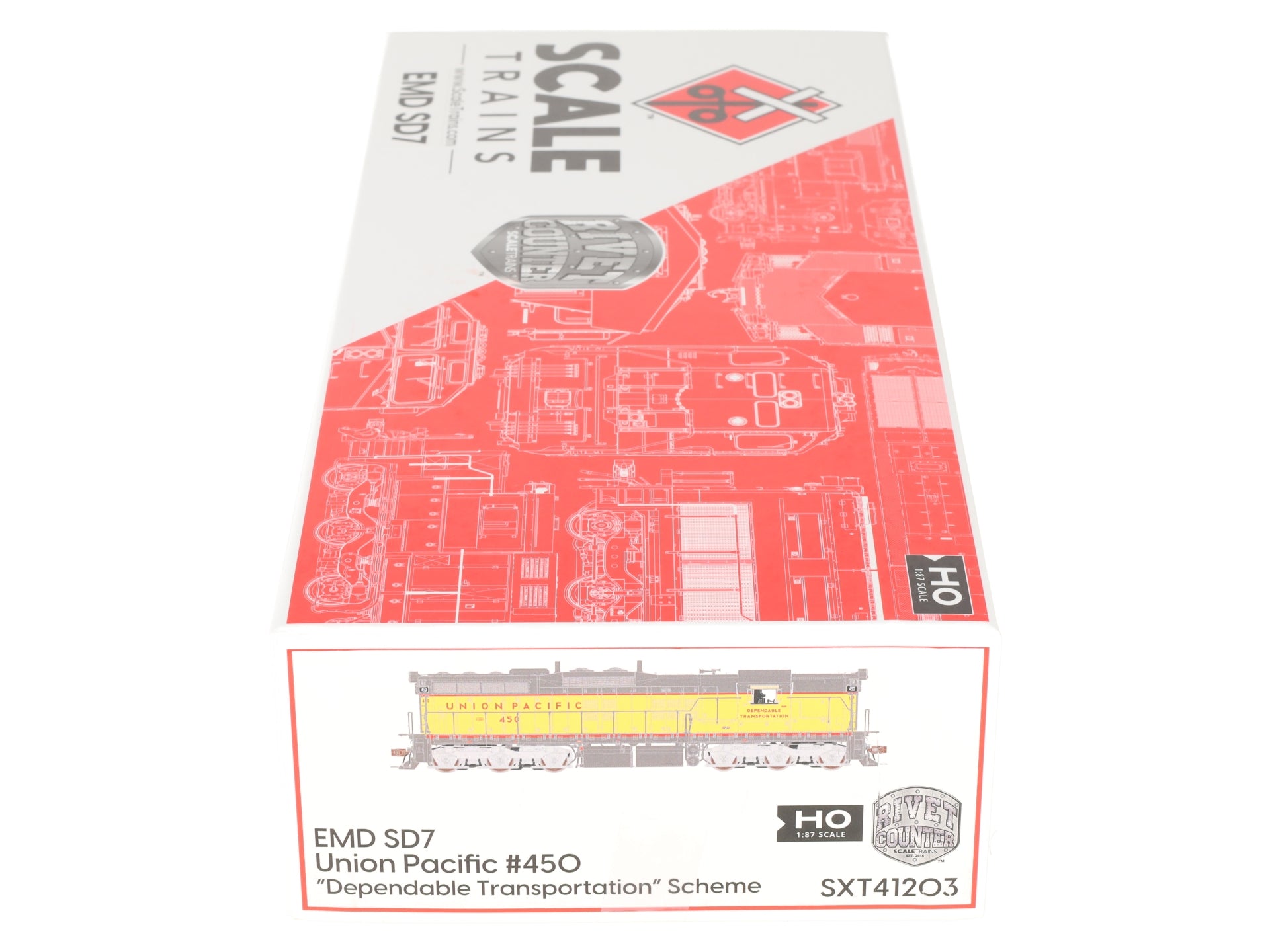 Scale Trains SXT41203 HO Union Pacific EMD SD7 Diesel Locomotive #450 EX/Box