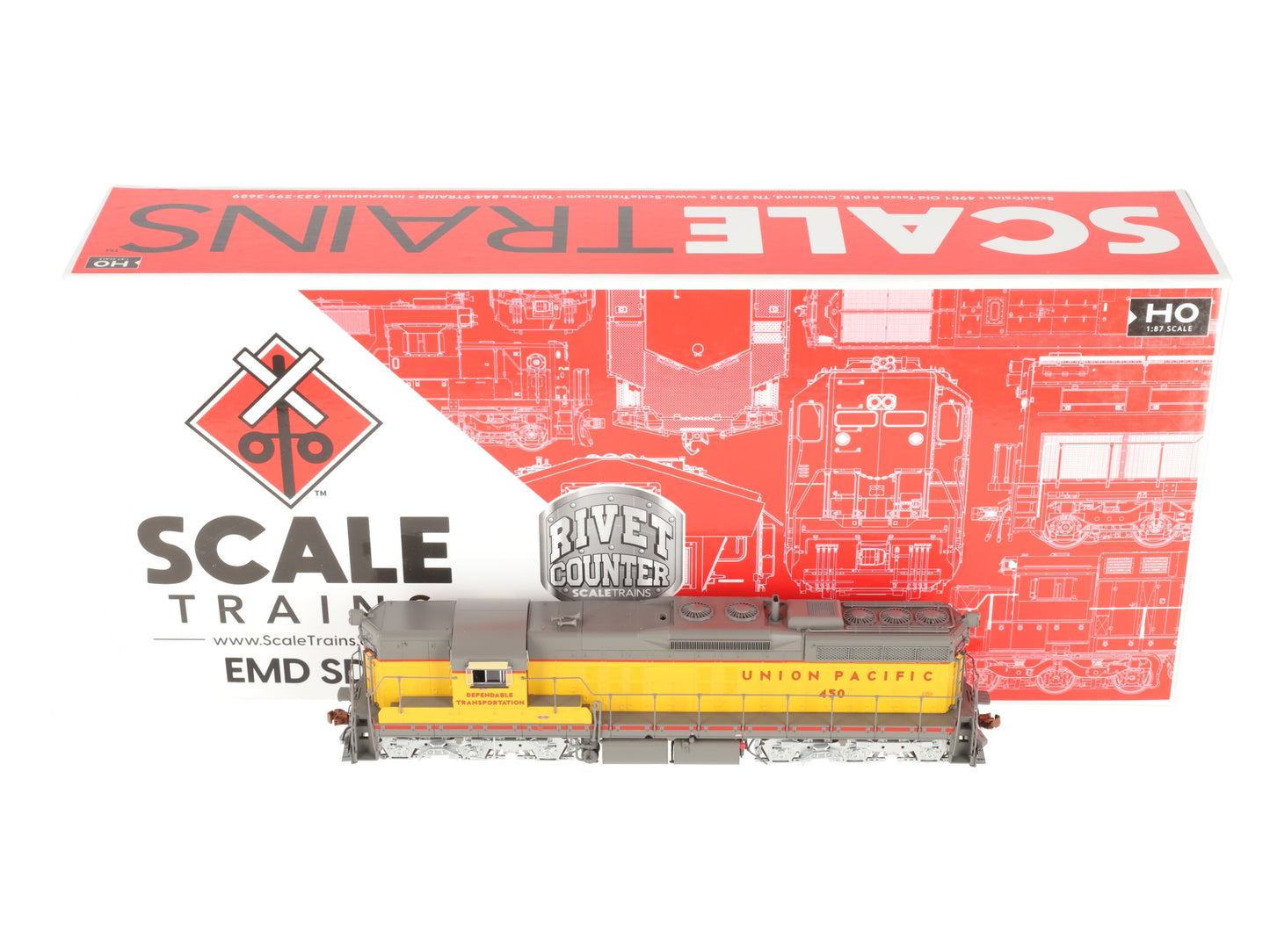 Scale Trains SXT41203 HO Union Pacific EMD SD7 Diesel Locomotive #450 EX/Box
