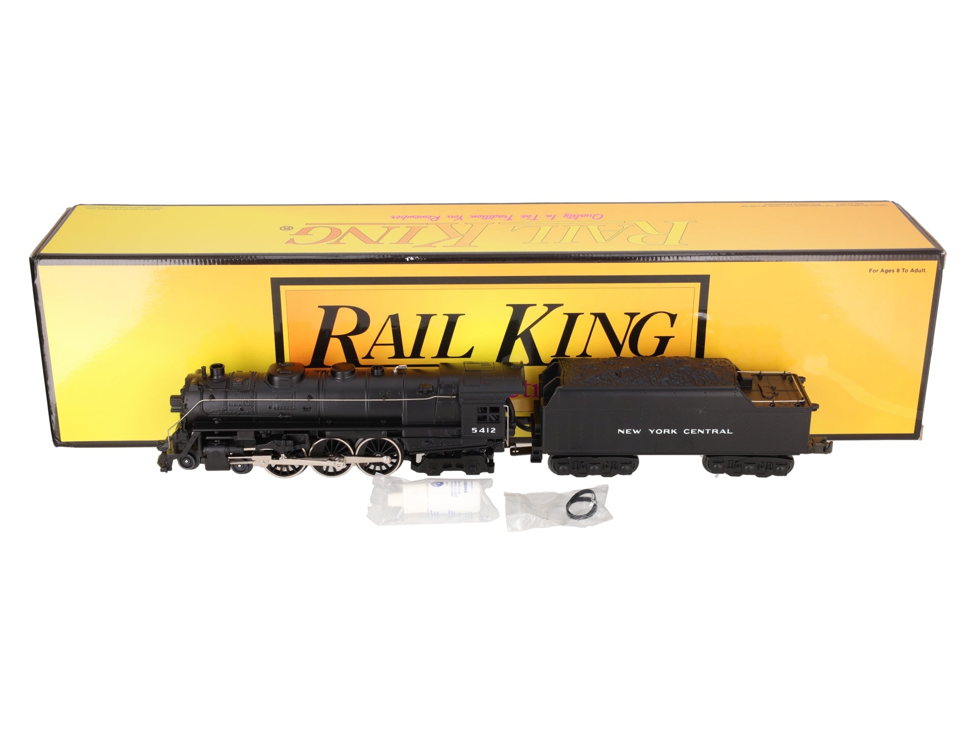 MTH 30-1146-1 O Gauge NYC 4-6-4 Hudson Steam Locomotive & Tender #5412 w/ PS1 EX/Box