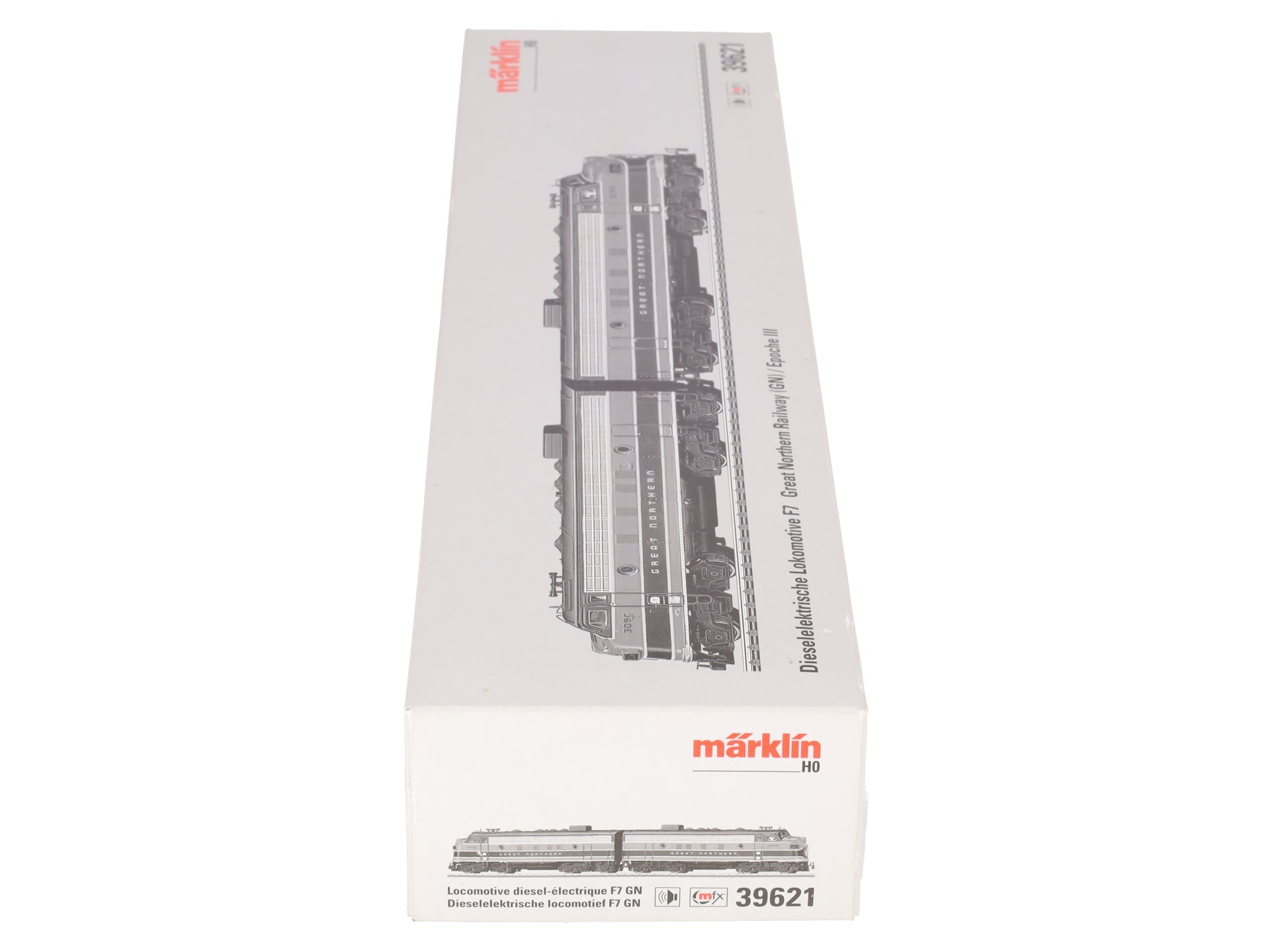 Marklin 39621 HO Great Northern F7 A/A Diesel Electric Loco MFX+ w/Sound EX/Box