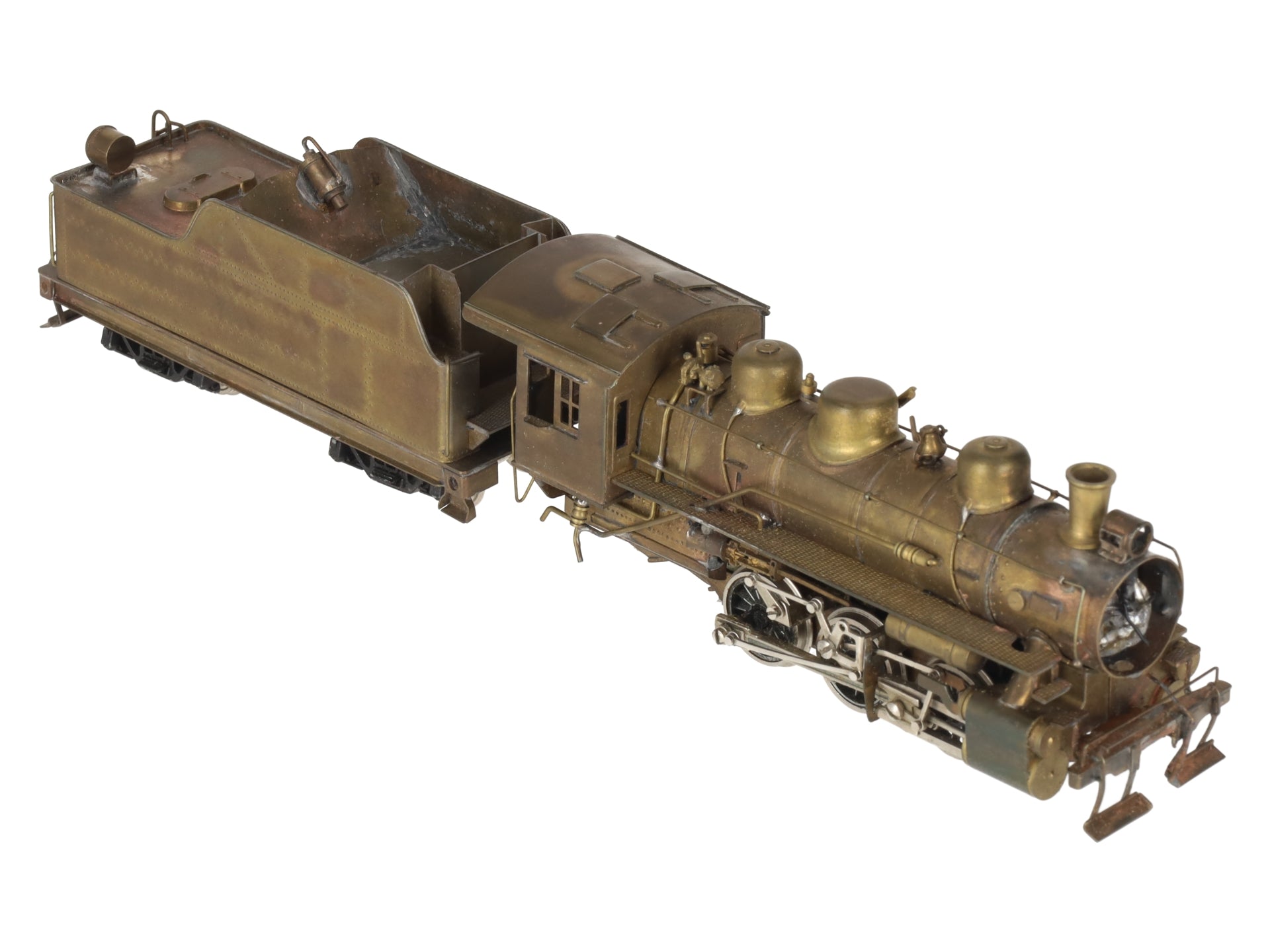Akane HO Scale Brass USRA 0-6-0 Steam Locomotive & Tender VG/Box