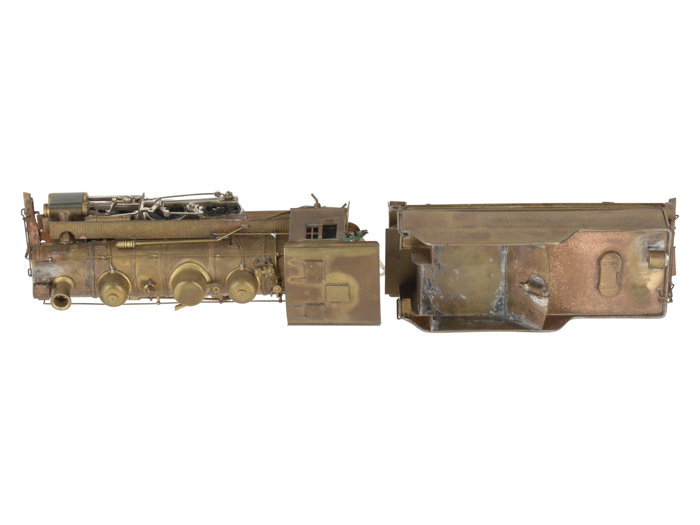 Akane HO Scale Brass USRA 0-6-0 Steam Locomotive & Tender VG/Box