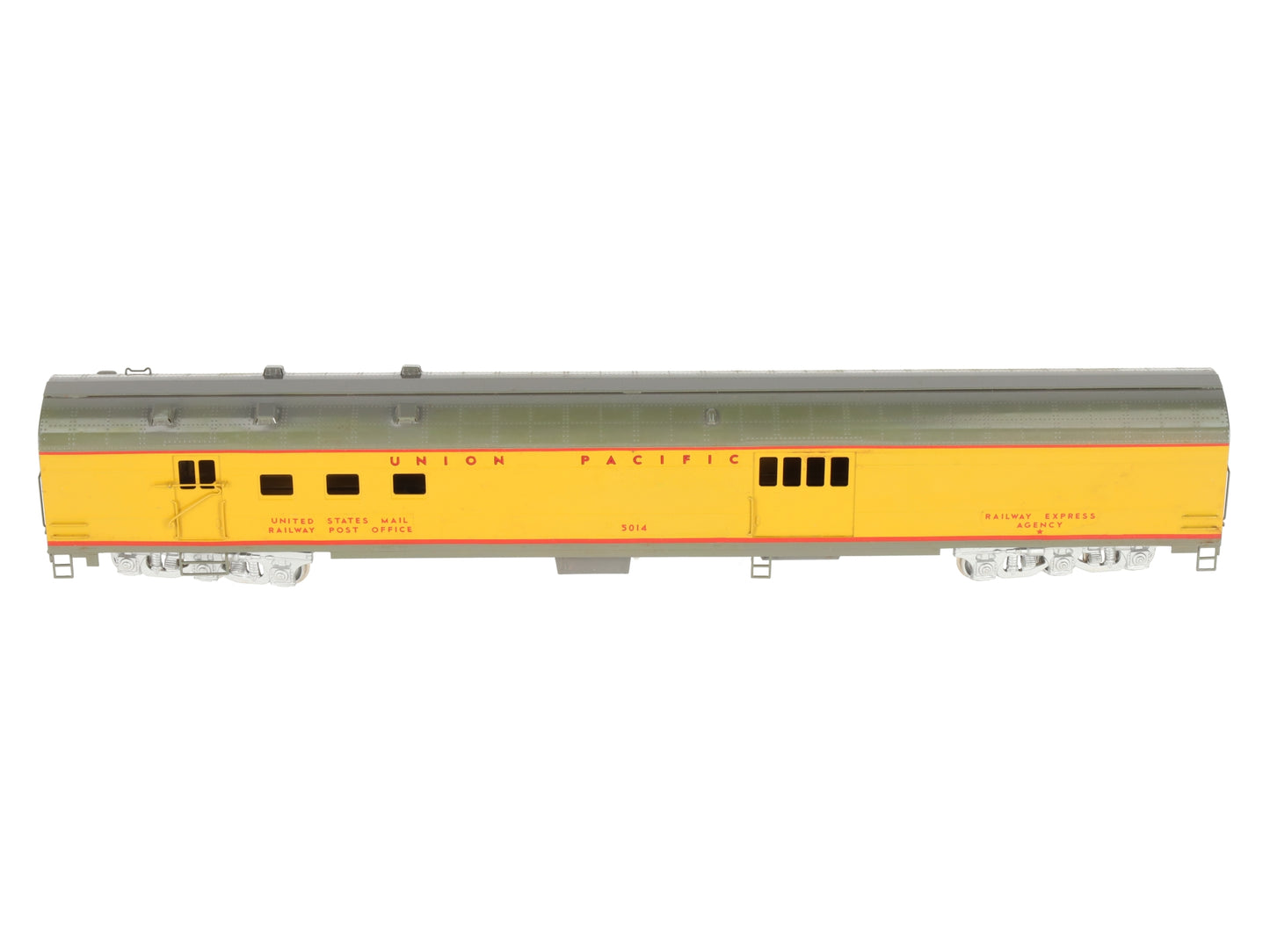 Precision Brass 0257 HO BRASS Union Pacific Baggage/RPO Passenger Car- Painted/Box