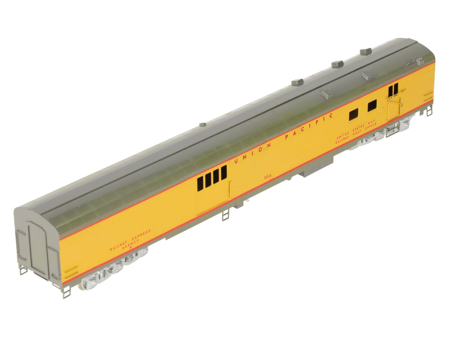 Precision Brass 0257 HO BRASS Union Pacific Baggage/RPO Passenger Car- Painted/Box