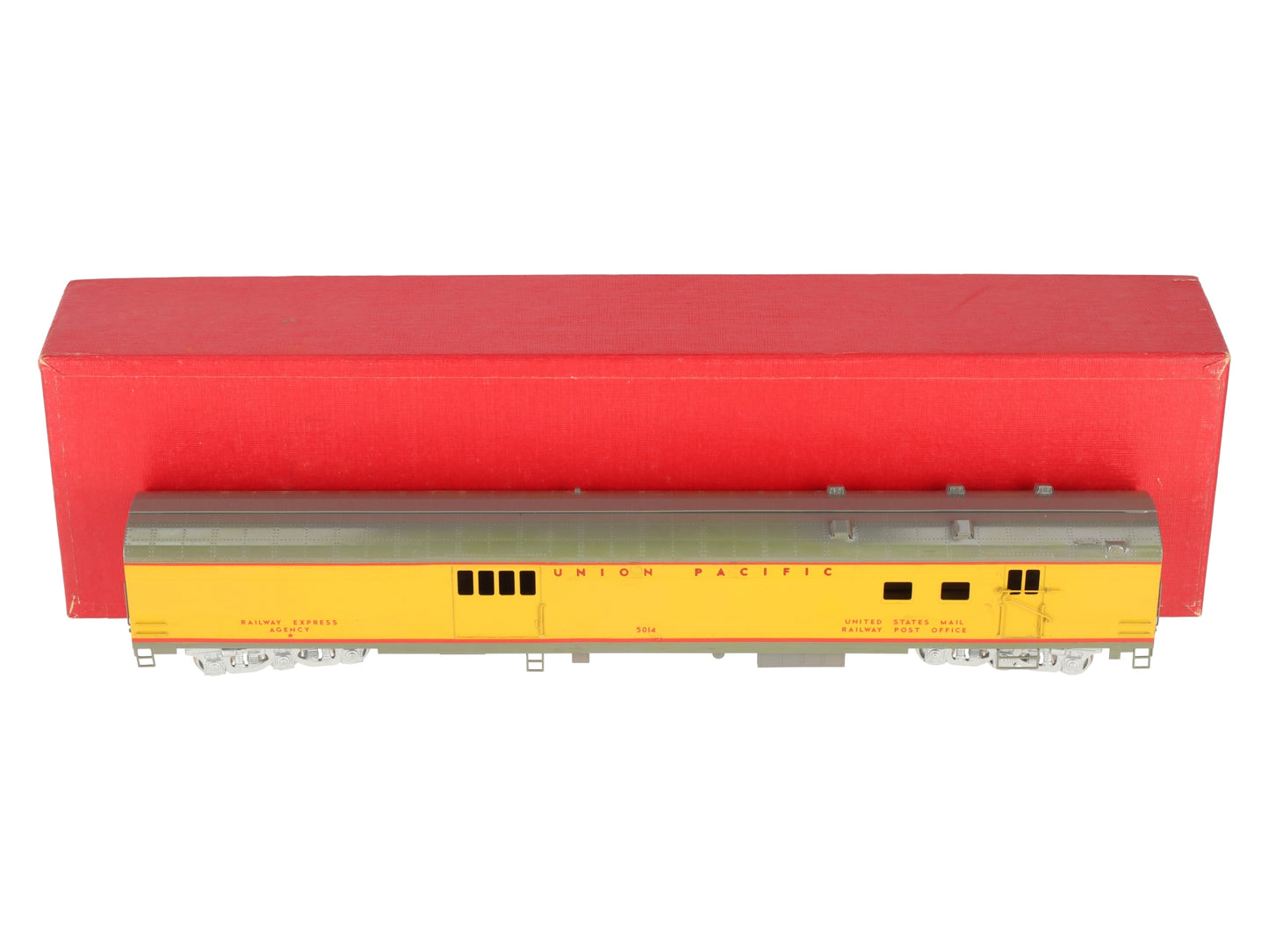 Precision Brass 0257 HO BRASS Union Pacific Baggage/RPO Passenger Car- Painted/Box
