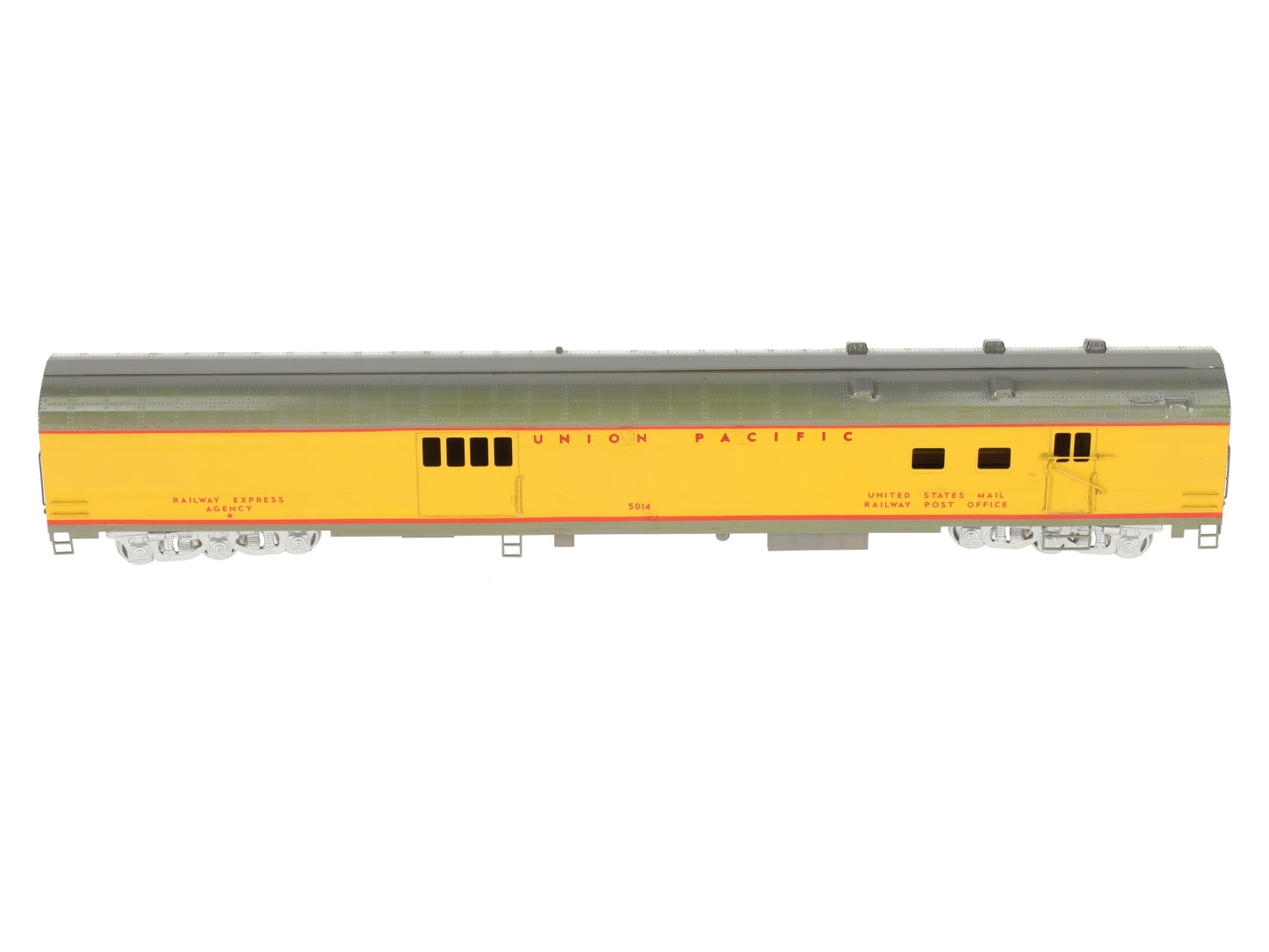 Precision Brass 0257 HO BRASS Union Pacific Baggage/RPO Passenger Car- Painted/Box