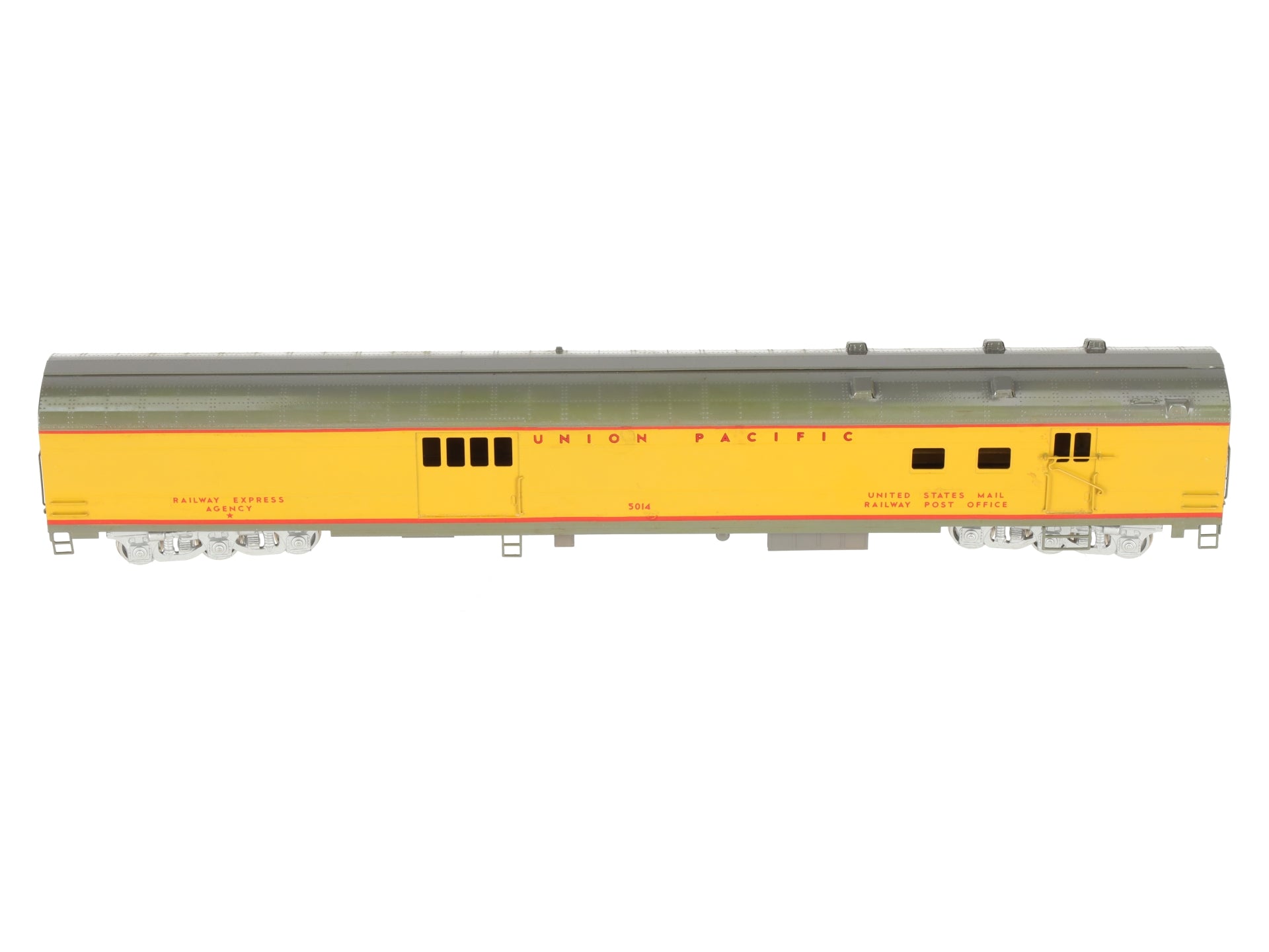 Precision Brass 0257 HO BRASS Union Pacific Baggage/RPO Passenger Car- Painted/Box