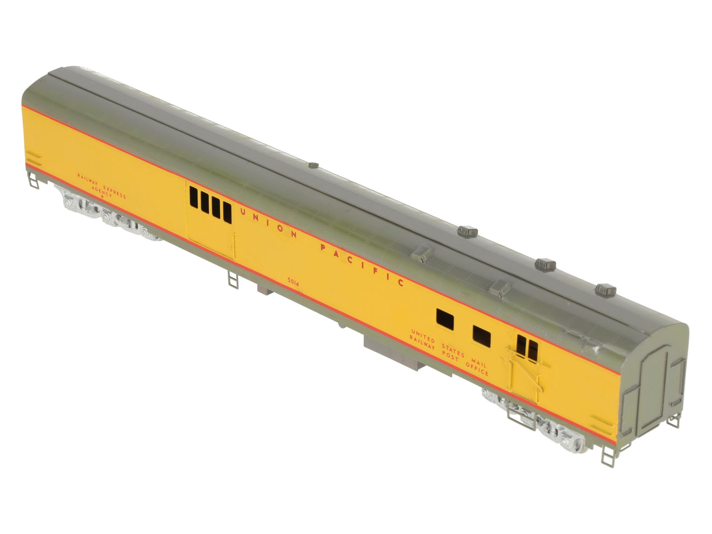 Precision Brass 0257 HO BRASS Union Pacific Baggage/RPO Passenger Car- Painted/Box