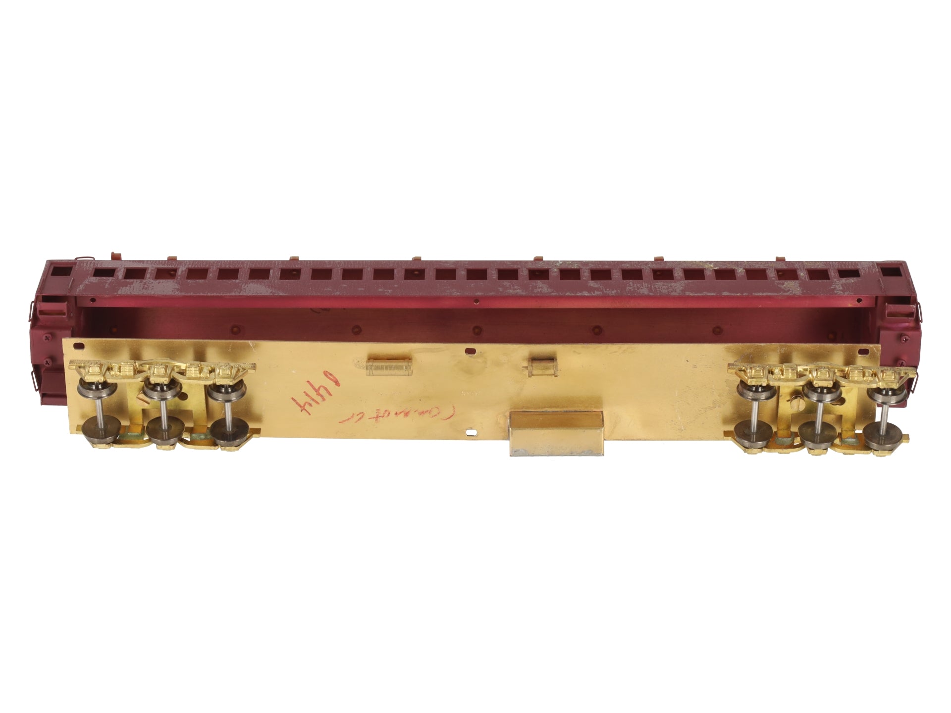 S. Soho & Co. HO Scale BRASS SP 79' San Francisco Commuter Coach Car- Painted/Box