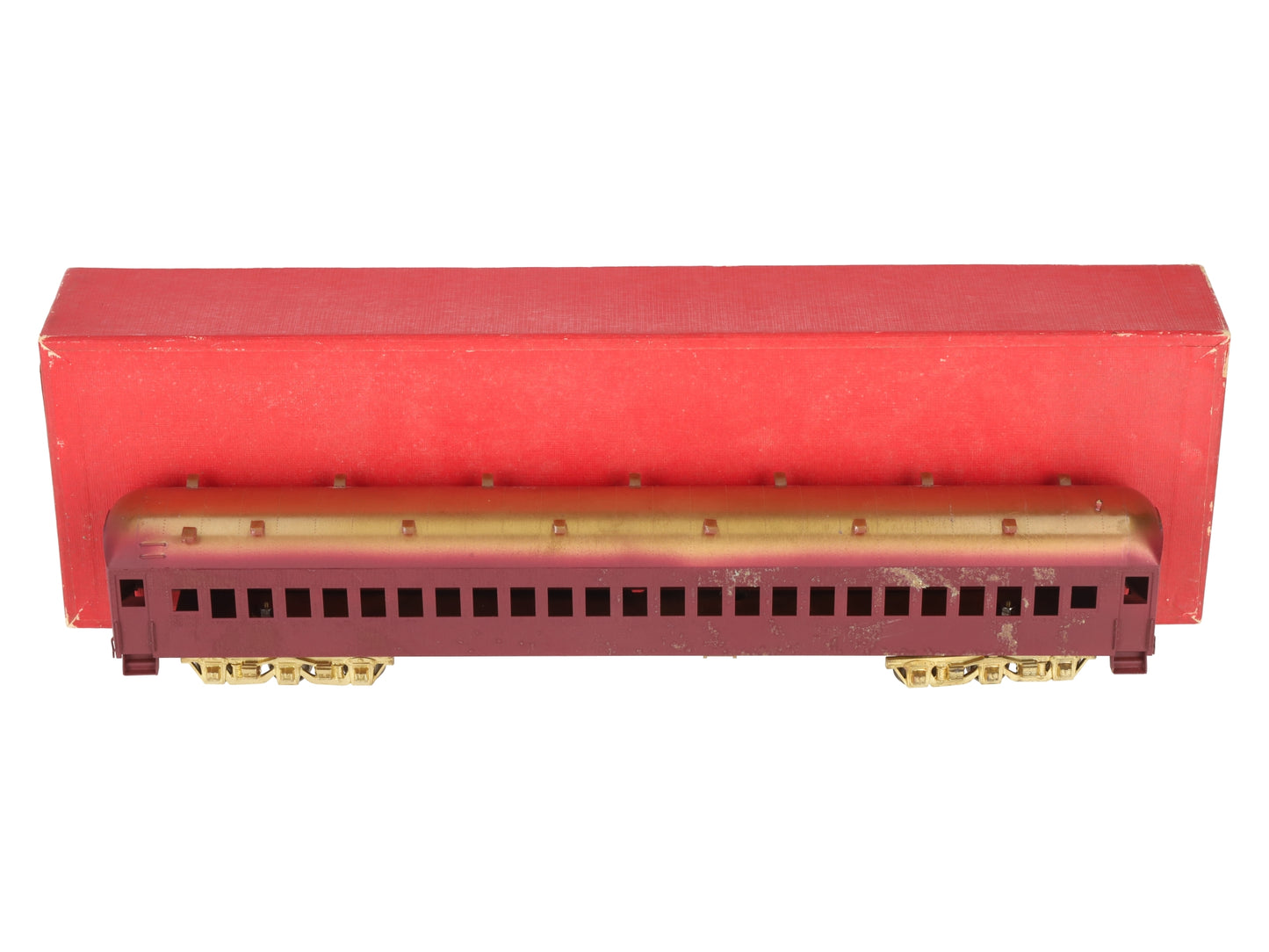 S. Soho & Co. HO Scale BRASS SP 79' San Francisco Commuter Coach Car- Painted/Box