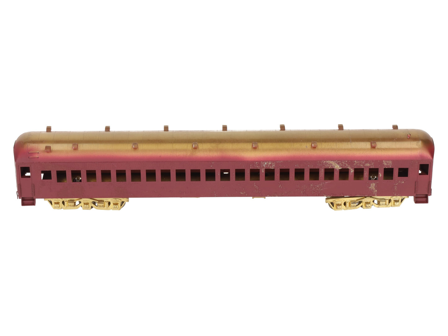 S. Soho & Co. HO Scale BRASS SP 79' San Francisco Commuter Coach Car- Painted/Box