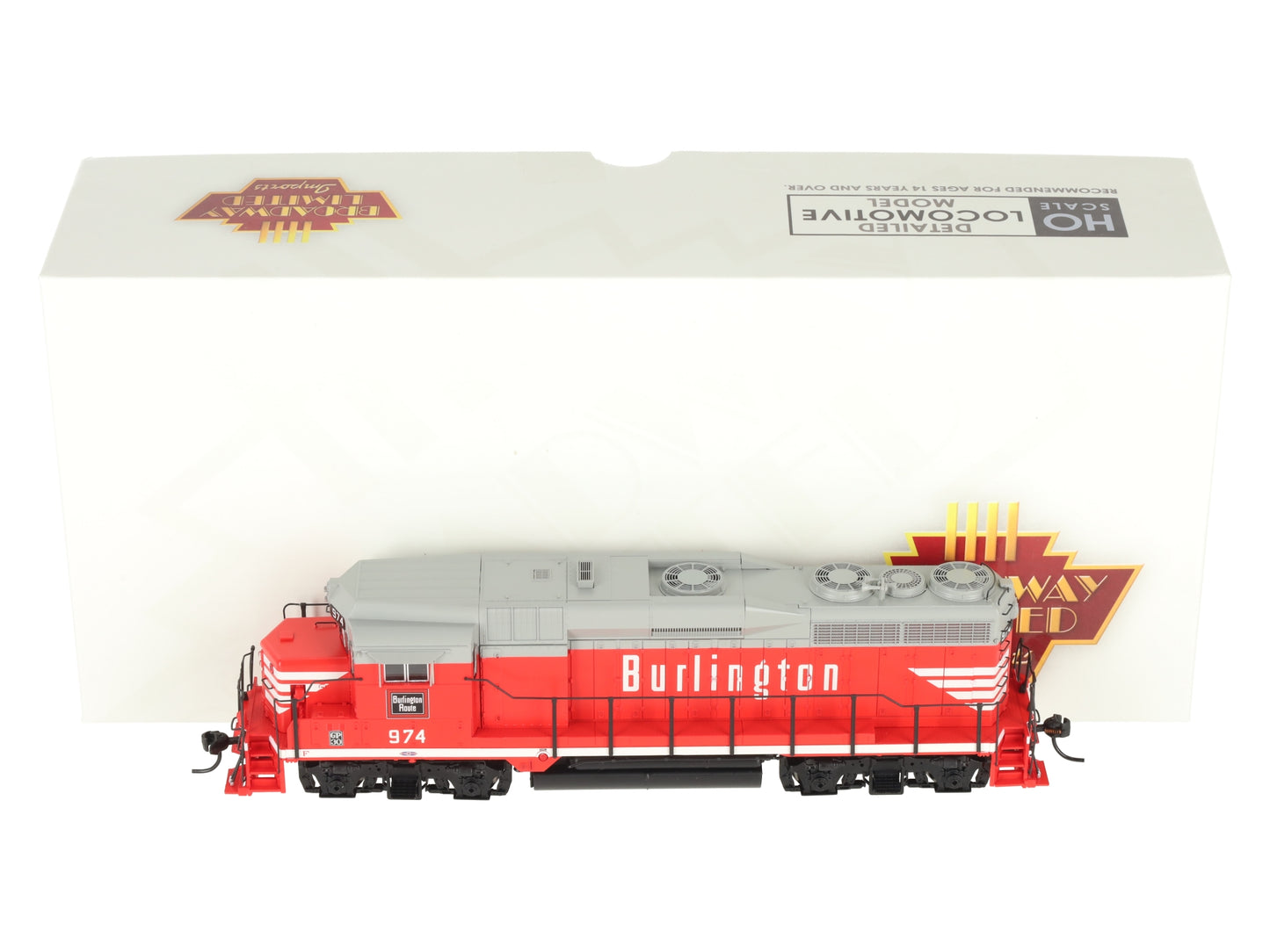 Broadway Limited 9151 HO CBQ EMD GP30 Diesel Locomotive No-Sound/DCC-Ready #974 LN/Box