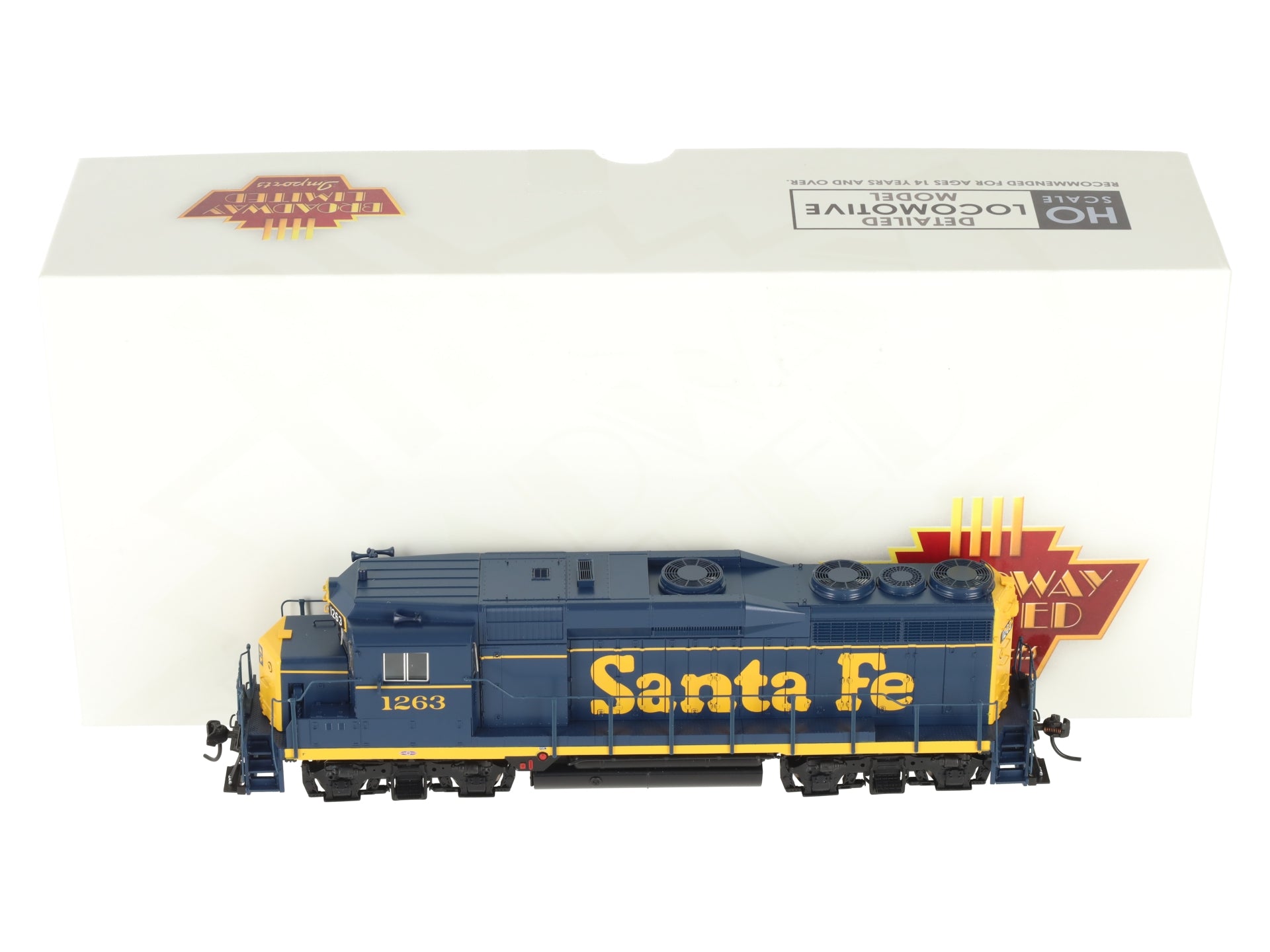 Broadway Limited 9150 HO SF EMD GP30 Diesel Locomotive No-Sound/DCC-Ready #1263 LN/Box