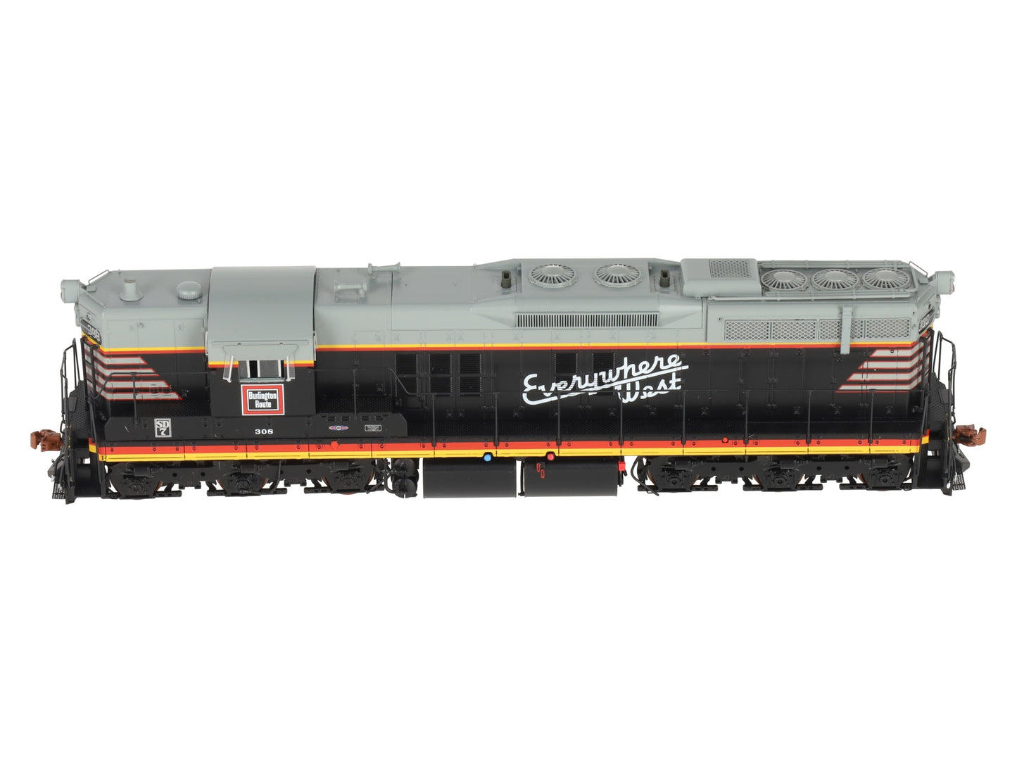 Scale Trains SXT41143 HO Chicago Burlington & Quincy EMD SD7 Diesel #308 EX/Box