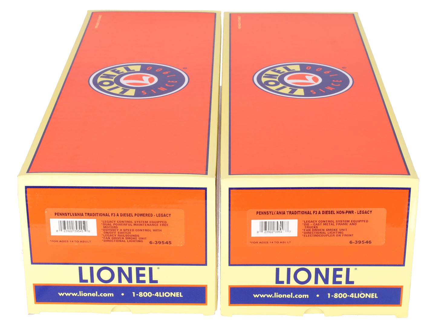 Lionel 6-81453 O Gauge PRR "Signature Line" F# AA Diesel Locomotive Set w/Legacy EX/Box