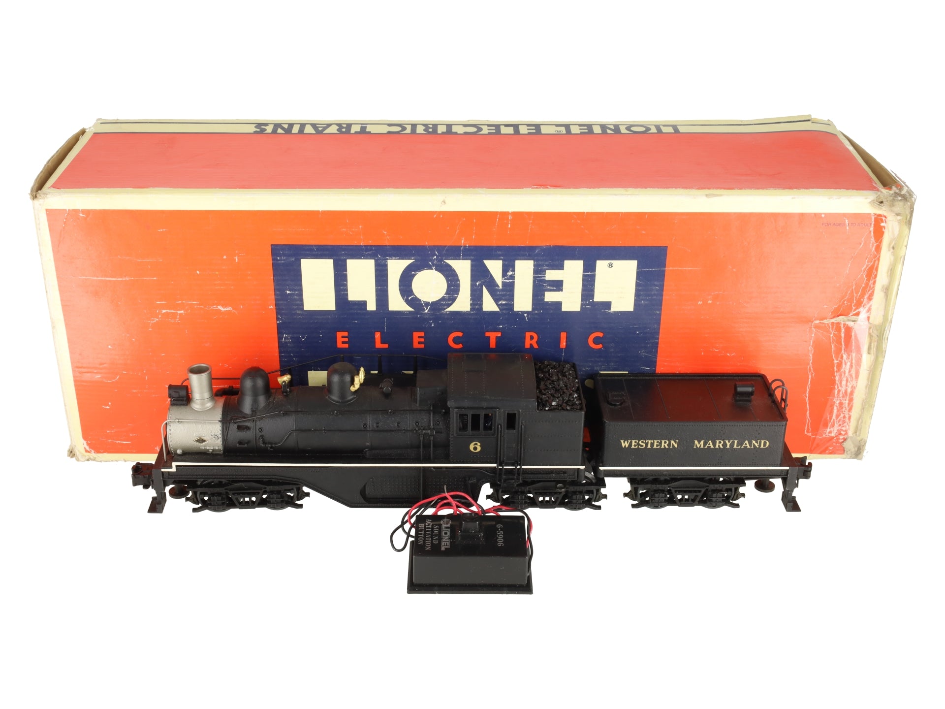 Lionel 6-18023 O Gauge Western Maryland Shay Steam Locomotive #6 VG/Box