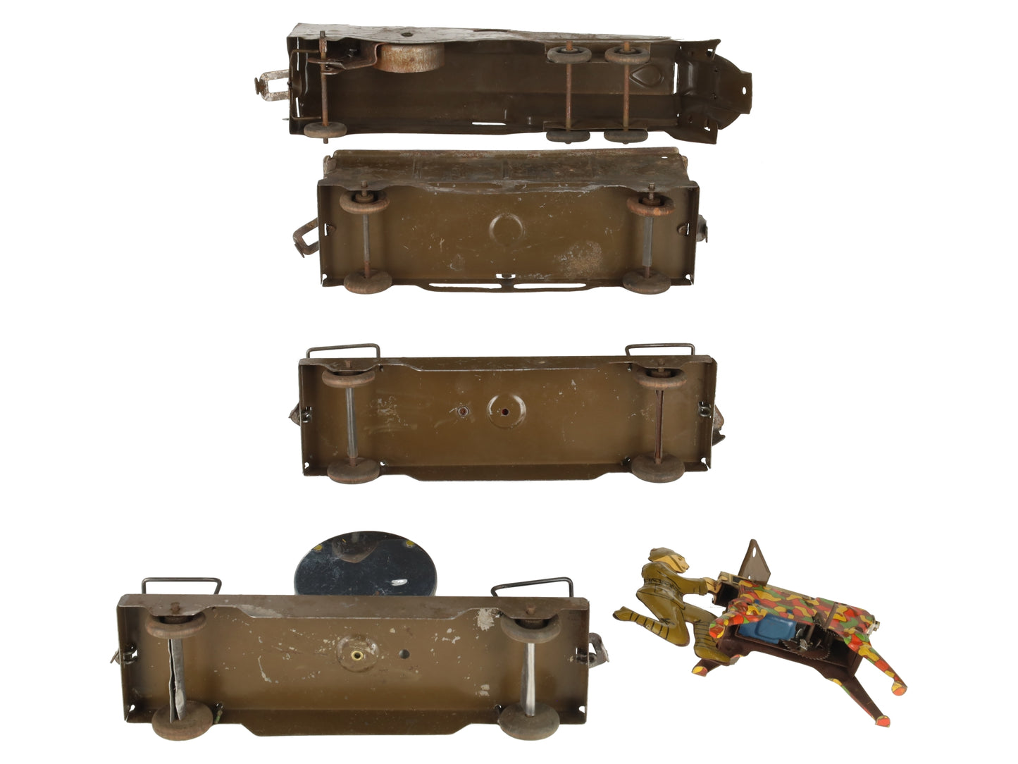 Marx Vintage Stamped Steel Army Floor Train Set [5]