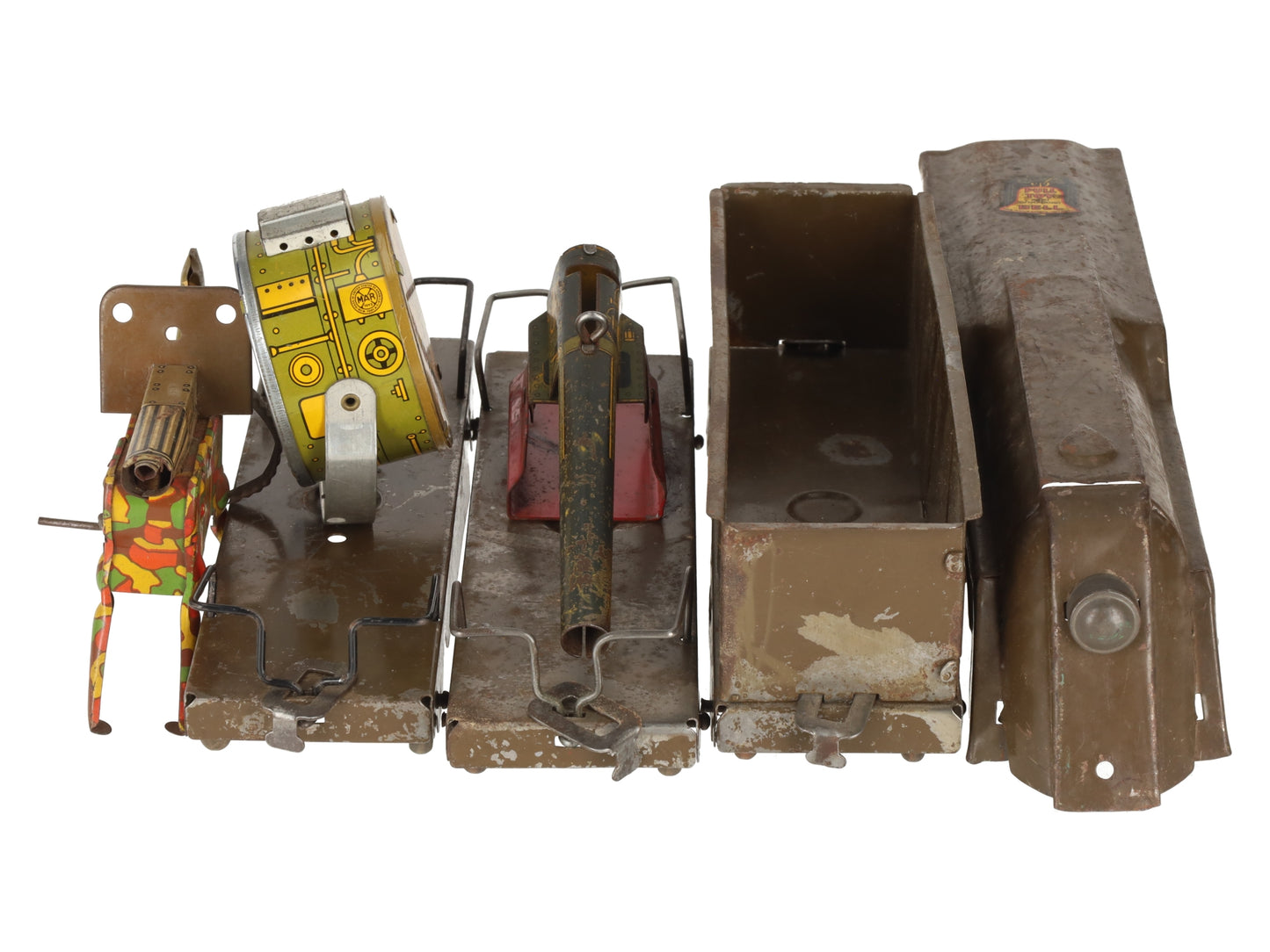 Marx Vintage Stamped Steel Army Floor Train Set [5]