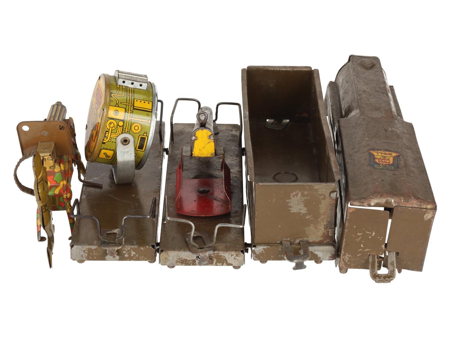 Marx Vintage Stamped Steel Army Floor Train Set [5]