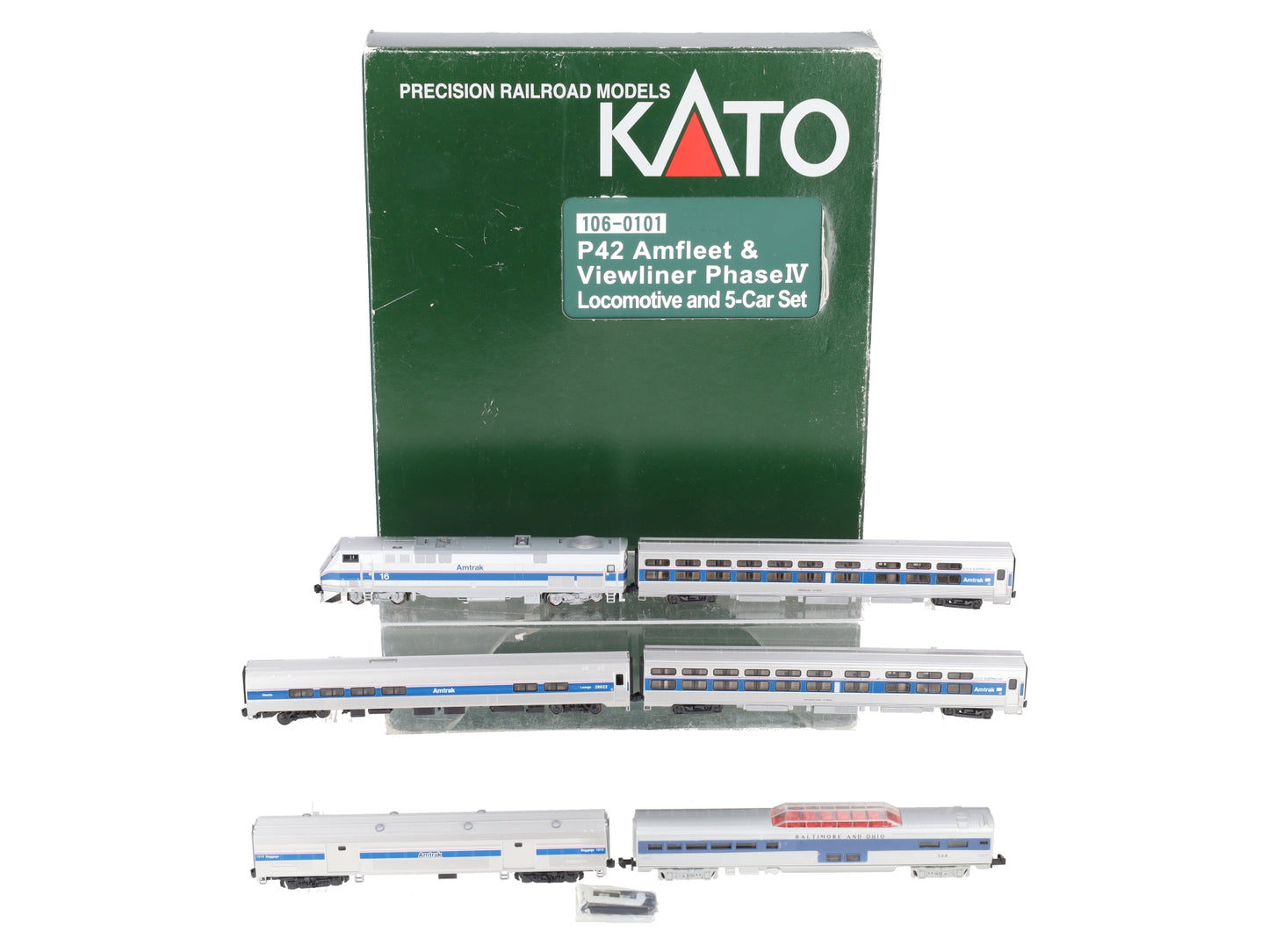 Kato 106-0101 N Gauge Amtrak Amfleet P42 Diesel Train Set EX/Box