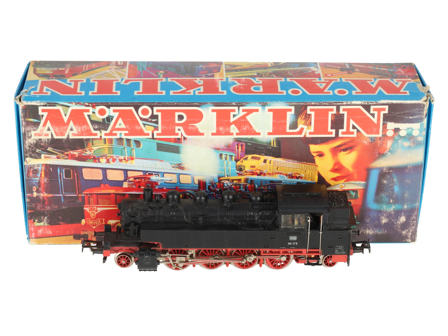 Marklin 3096 HO Scale DB 2-8-2 Steam Locomotive EX/Box
