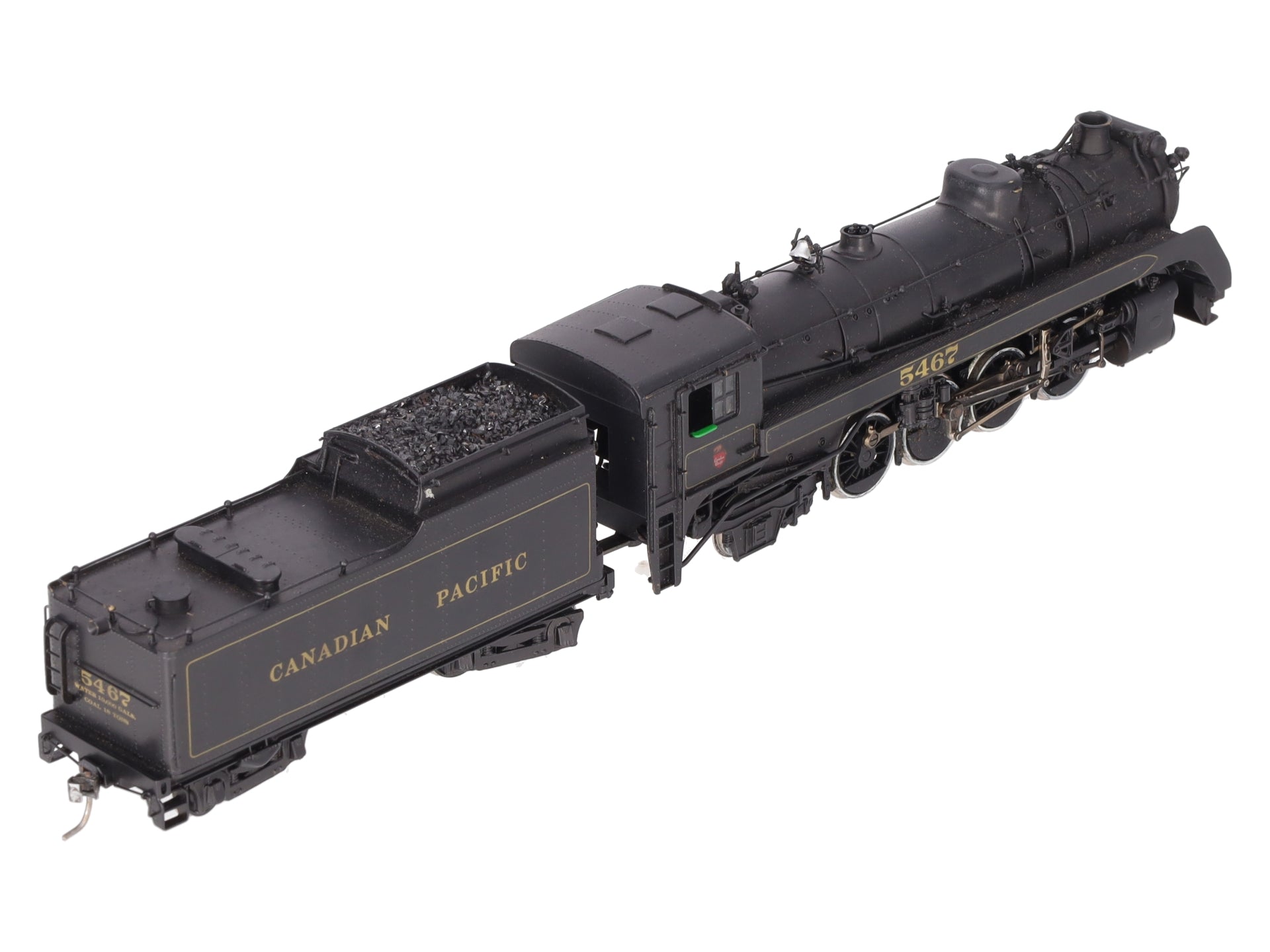 Toby HO BRASS CPR 2-8-2 Class P2J Steam Locomotive & Tender- Painted/Box
