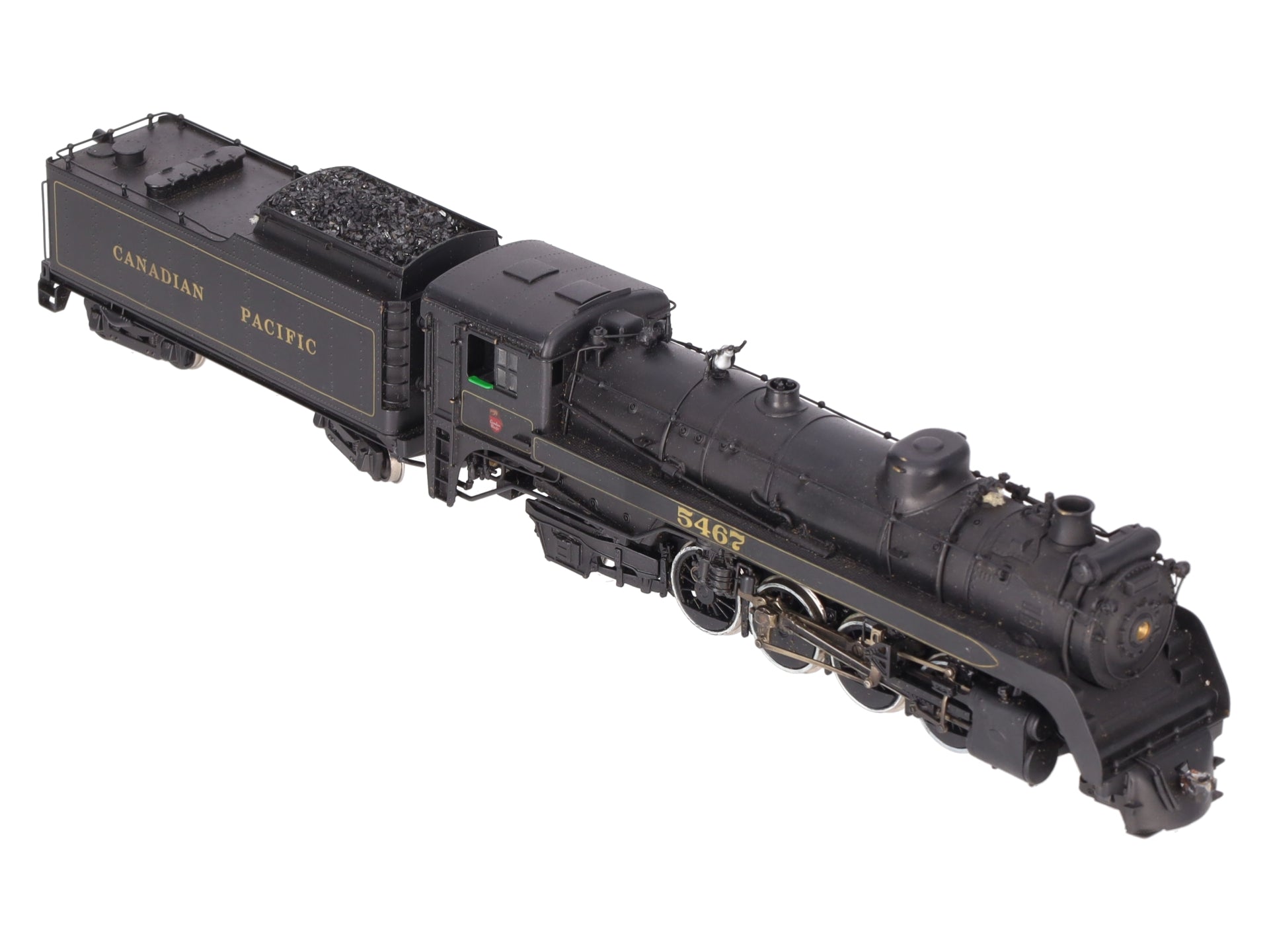Toby HO BRASS CPR 2-8-2 Class P2J Steam Locomotive & Tender- Painted/Box
