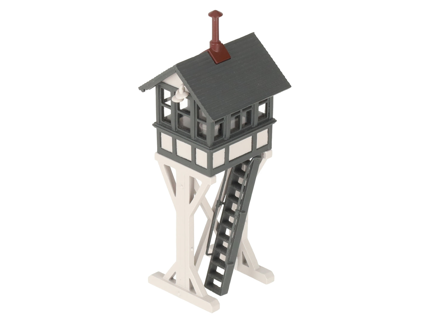 Broadway Limited 160 HO Scale 1:87 Grey Brass Switch Tower Assembled EX