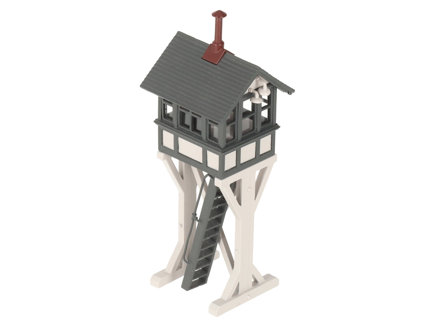 Broadway Limited 160 HO Scale 1:87 Grey Brass Switch Tower Assembled EX