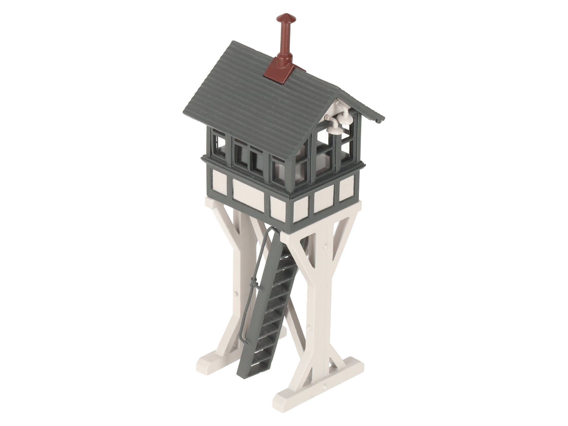 Broadway Limited 160 HO Scale 1:87 Grey Brass Switch Tower Assembled EX