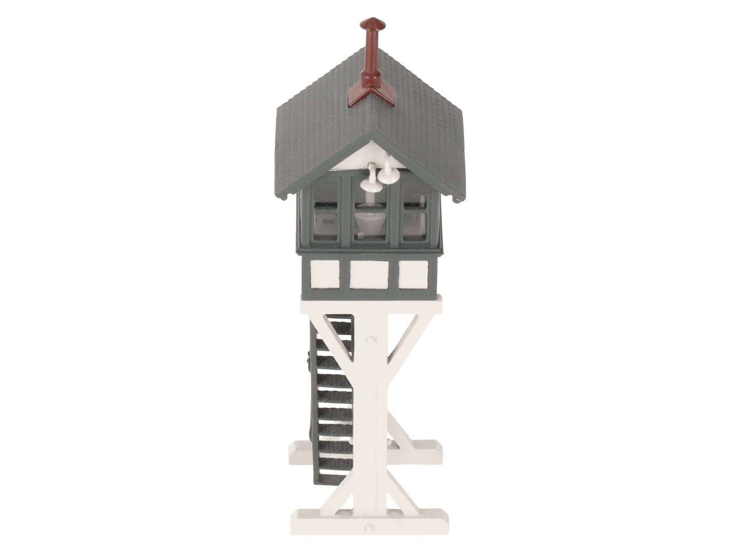 Broadway Limited 160 HO Scale 1:87 Grey Brass Switch Tower Assembled EX