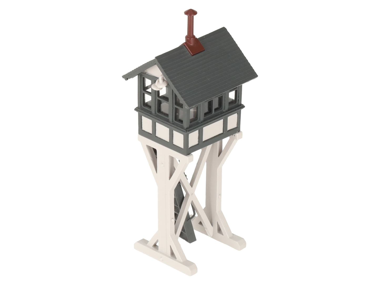 Broadway Limited 160 HO Scale 1:87 Grey Brass Switch Tower Assembled EX