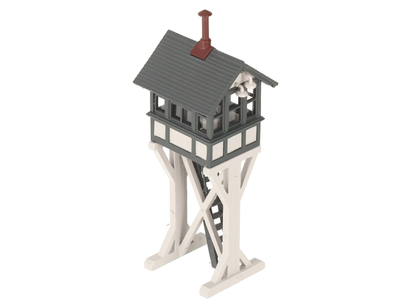 Broadway Limited 160 HO Scale 1:87 Grey Brass Switch Tower Assembled EX