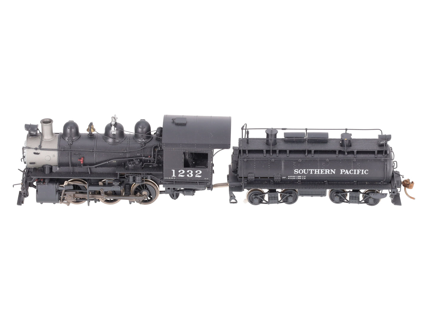 Sunset Models HO Scale Brass SP S-10 0-6-0 Steam Locomotive & Tender- Painted