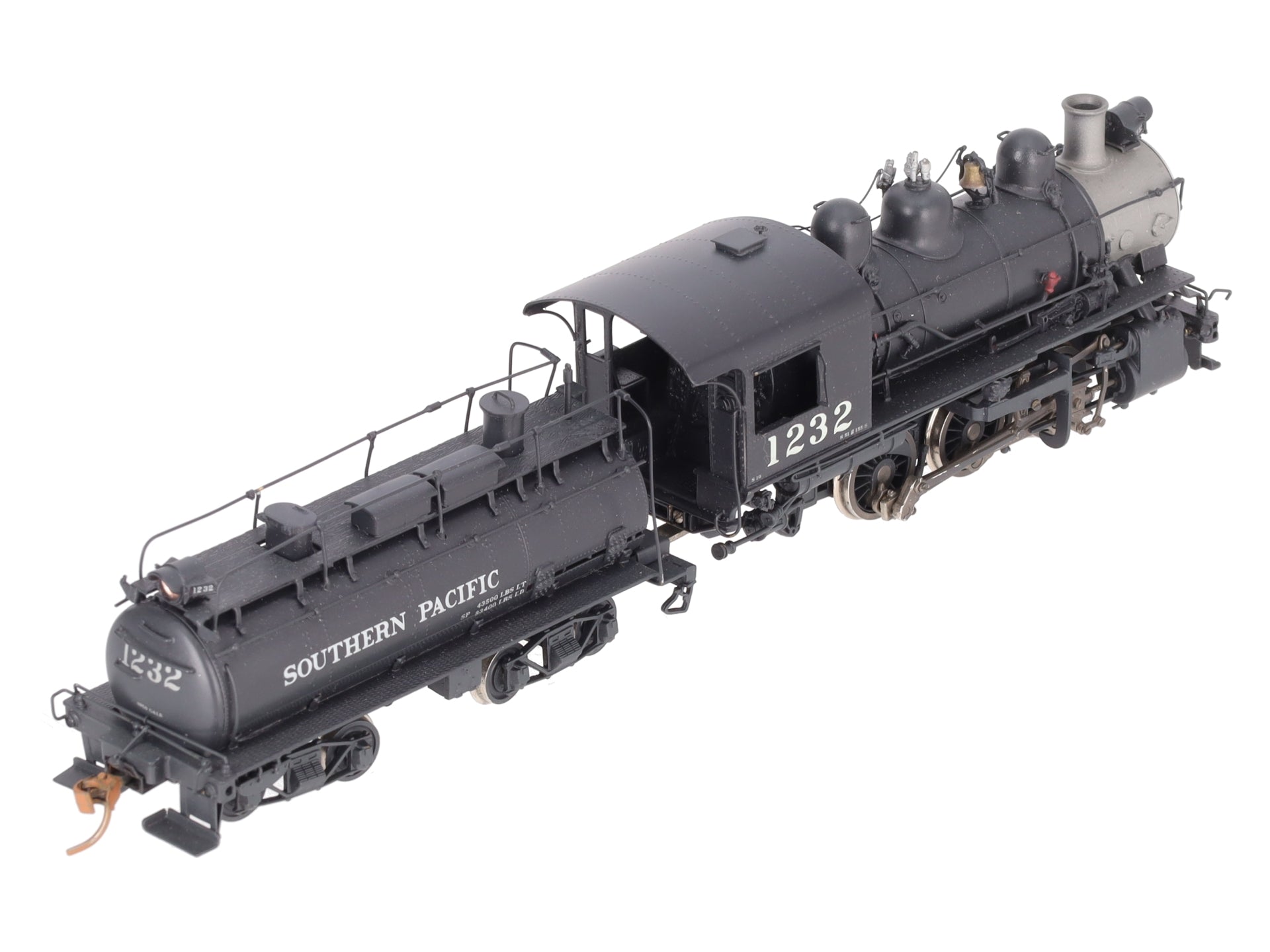Sunset Models HO Scale Brass SP S-10 0-6-0 Steam Locomotive & Tender- Painted