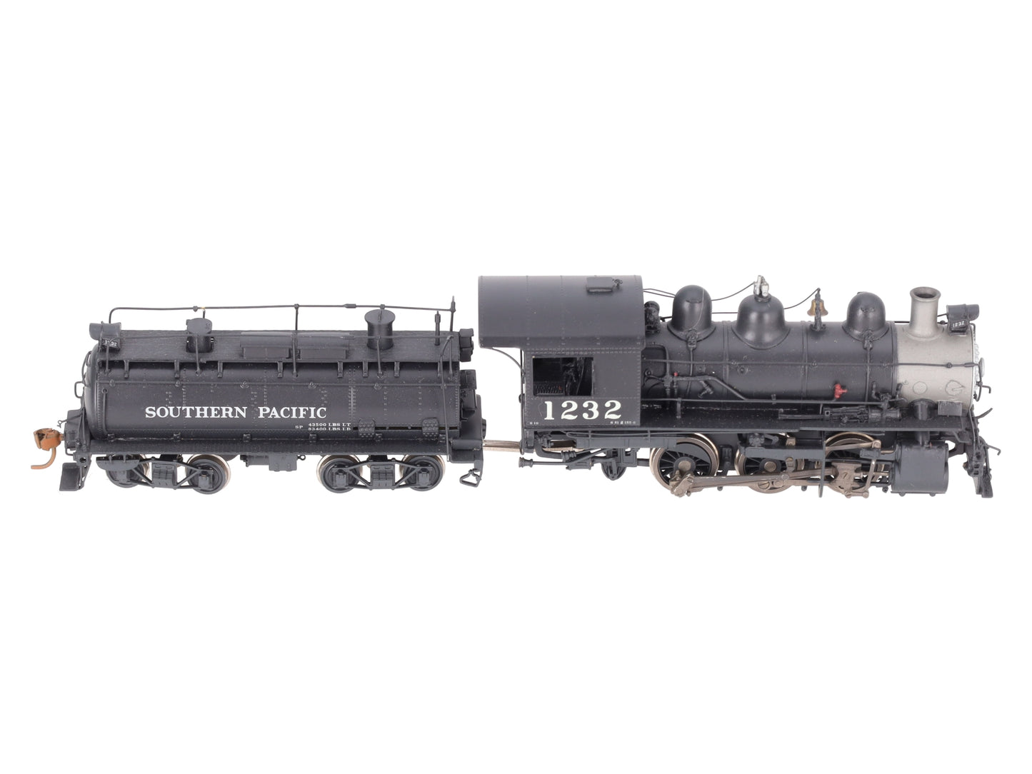 Sunset Models HO Scale Brass SP S-10 0-6-0 Steam Locomotive & Tender- Painted