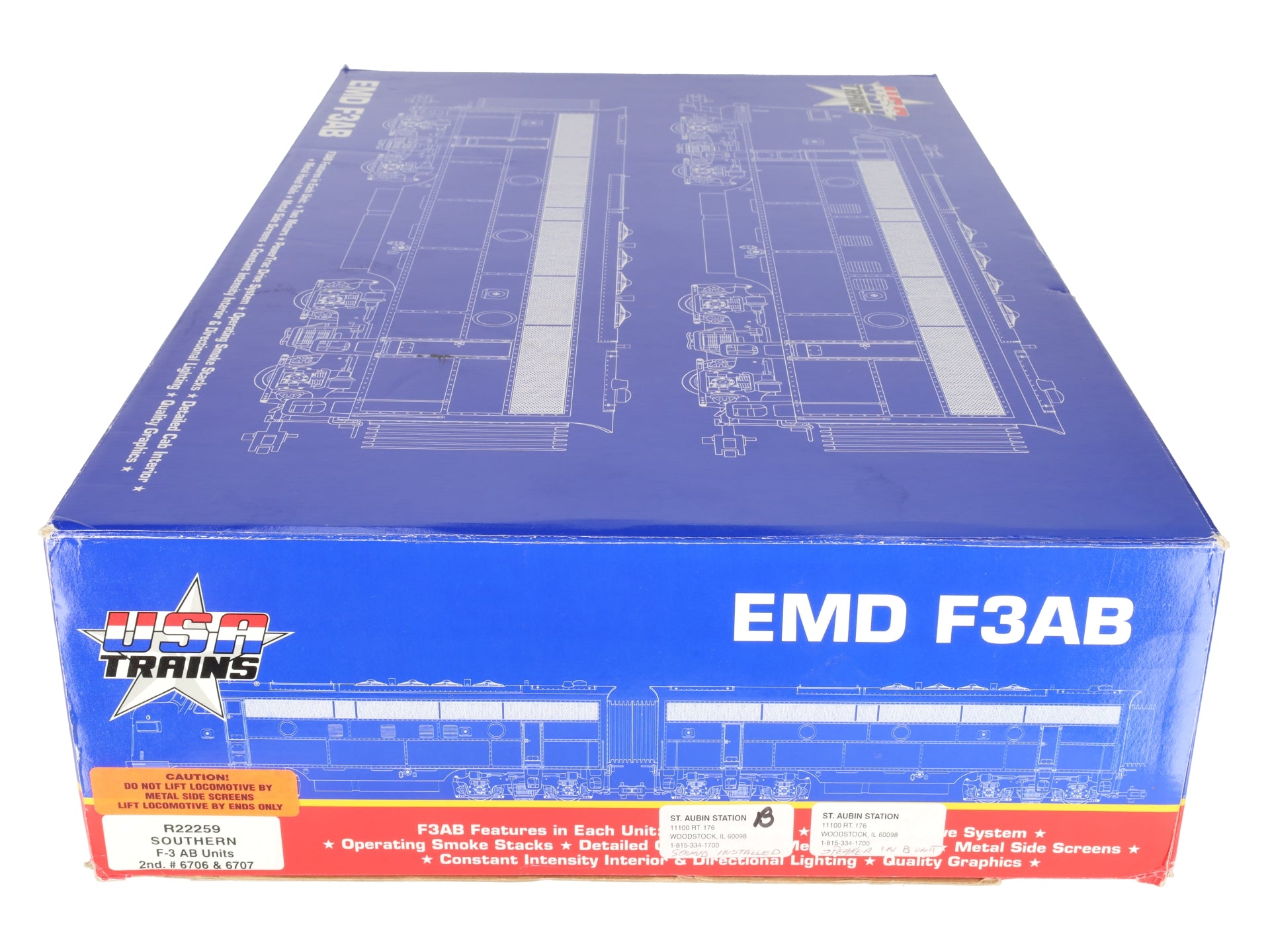 USA Trains 22259 G Southern Railway F-3 AB Diesel Locomotive Set VG/Box