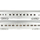 MTH 20-66115 O SF 70' Streamlined Sleeper/Diner Passenger Car Set of 2 EX/Box