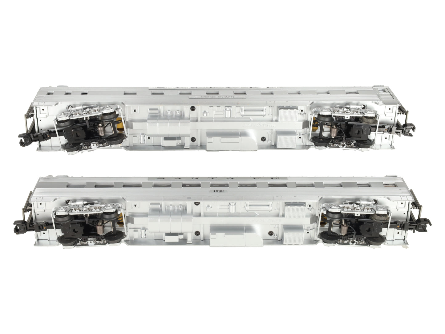 MTH 20-66115 O SF 70' Streamlined Sleeper/Diner Passenger Car Set of 2 EX/Box
