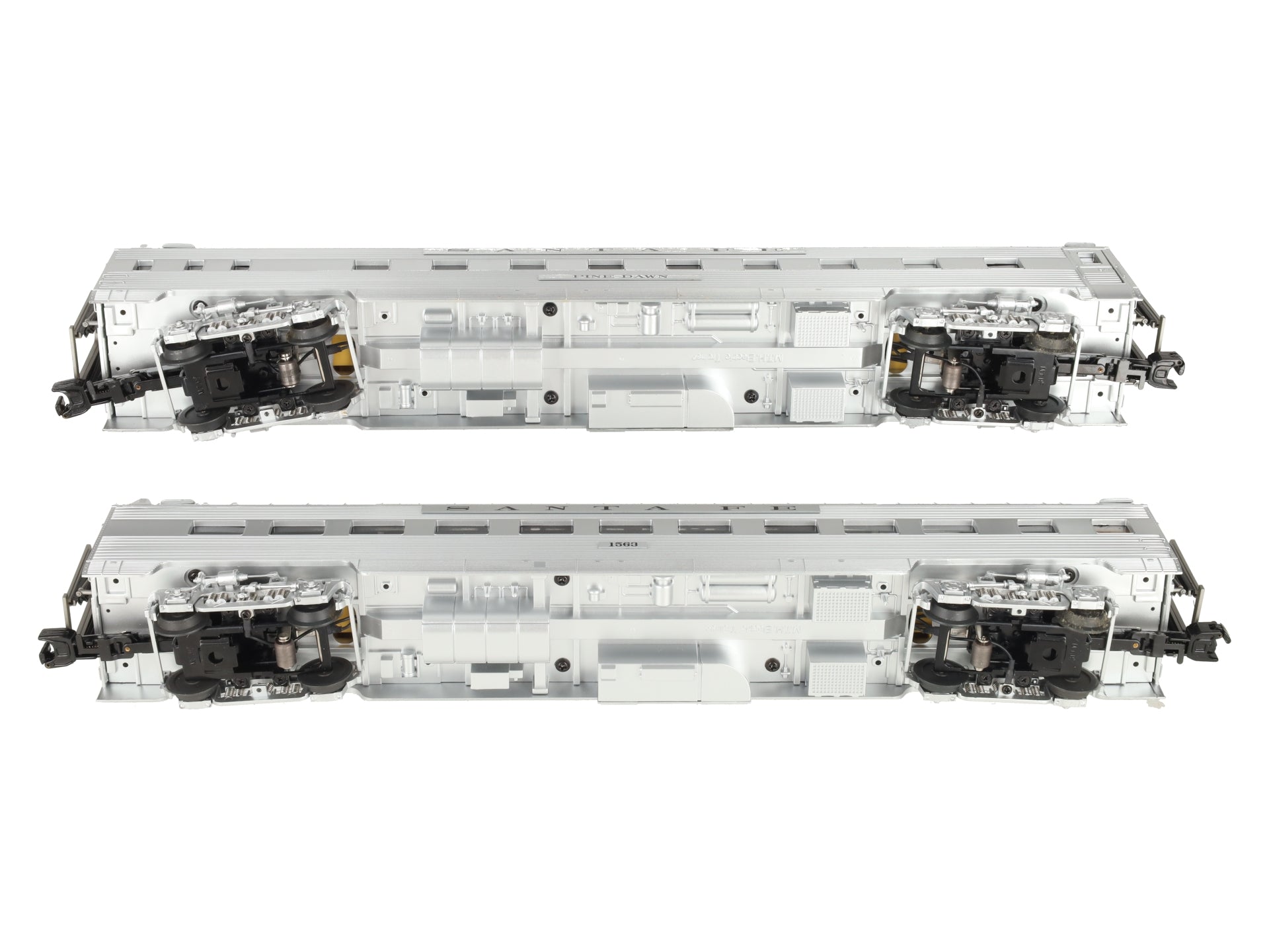 MTH 20-66115 O SF 70' Streamlined Sleeper/Diner Passenger Car Set of 2 EX/Box