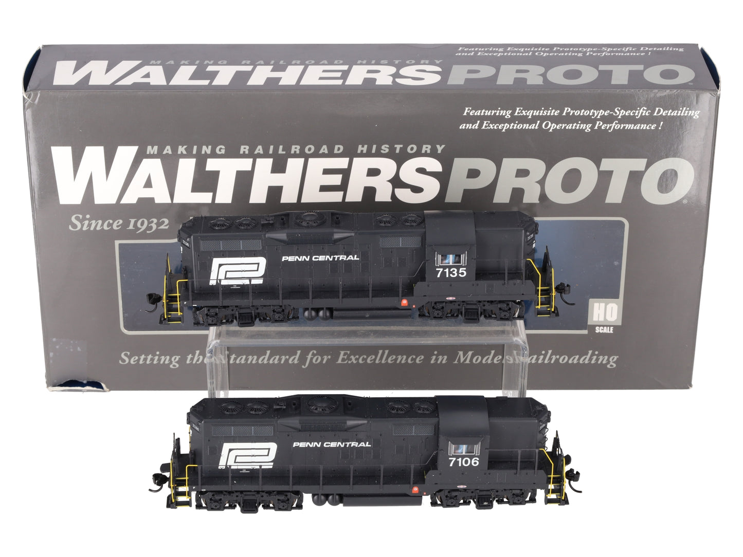 Walthers 920-42708 HO Penn Central GP9 PHII Diesel Loco with Sound & DCC #7135 EX/Box