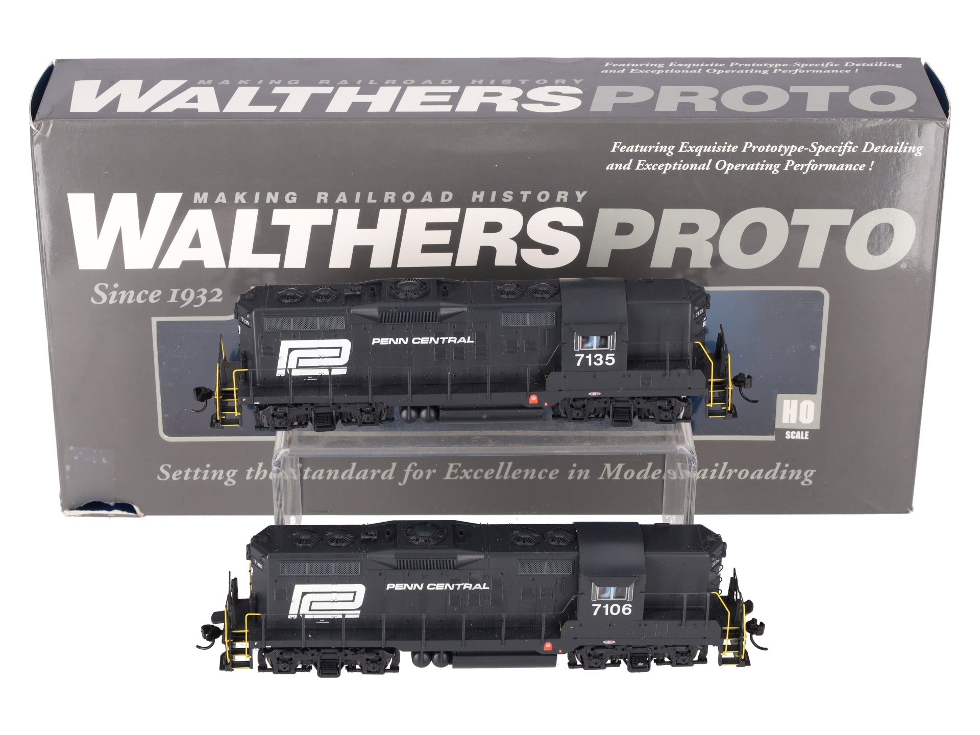Walthers 920-42708 HO Penn Central GP9 PHII Diesel Loco with Sound & DCC #7135 EX/Box