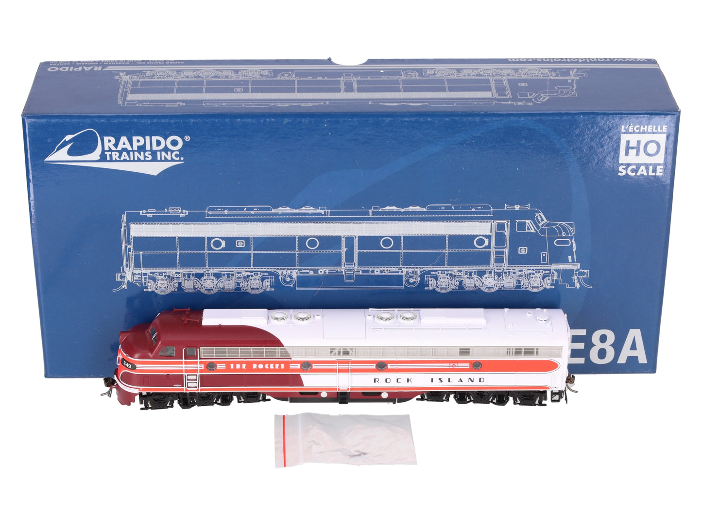 Rapido Trains 28563 HO RI EMD E8A Diesel Loco with ESU LokSound DCC Sound #649 LN/Box