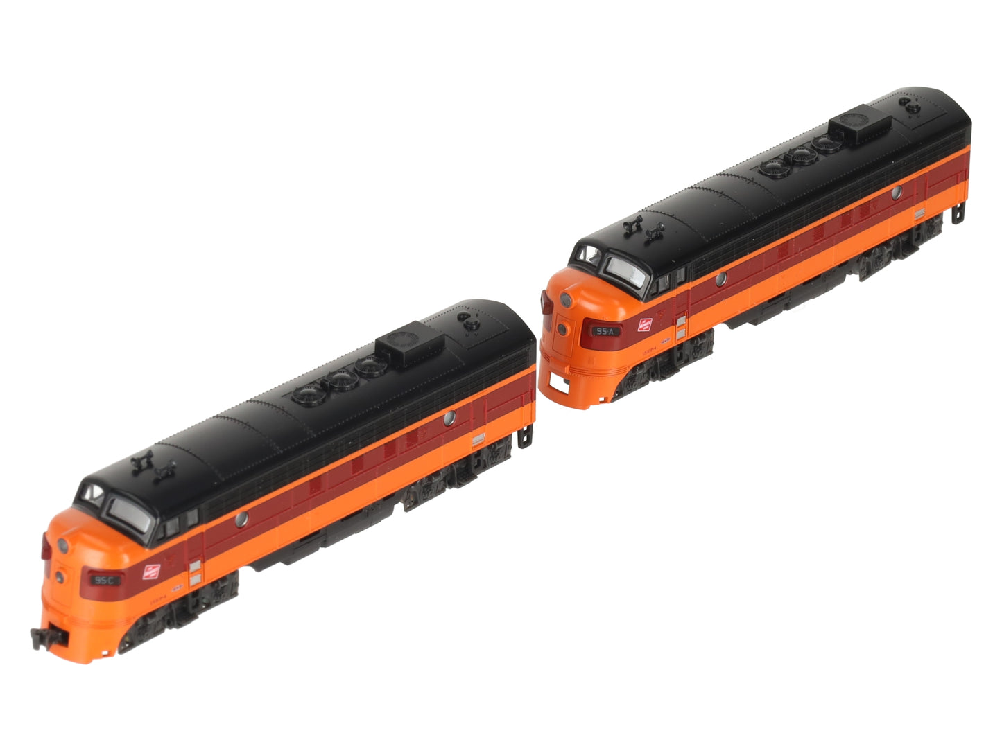 Kato 106-0430 N Milwaukee Road EMD FP7A & F7B Diesel Locomotive #95A/95B w/DCC LN/Box