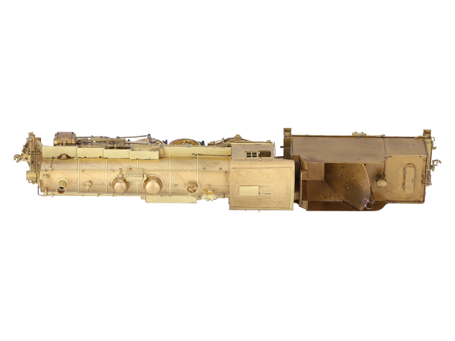 Overland 1451 HO Brass Boston & Maine P2b 4-6-2 w/ Elesco Heater Locomotive EX/Box