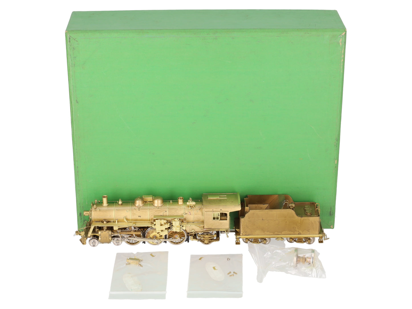 Overland 1451 HO Brass Boston & Maine P2b 4-6-2 w/ Elesco Heater Locomotive EX/Box