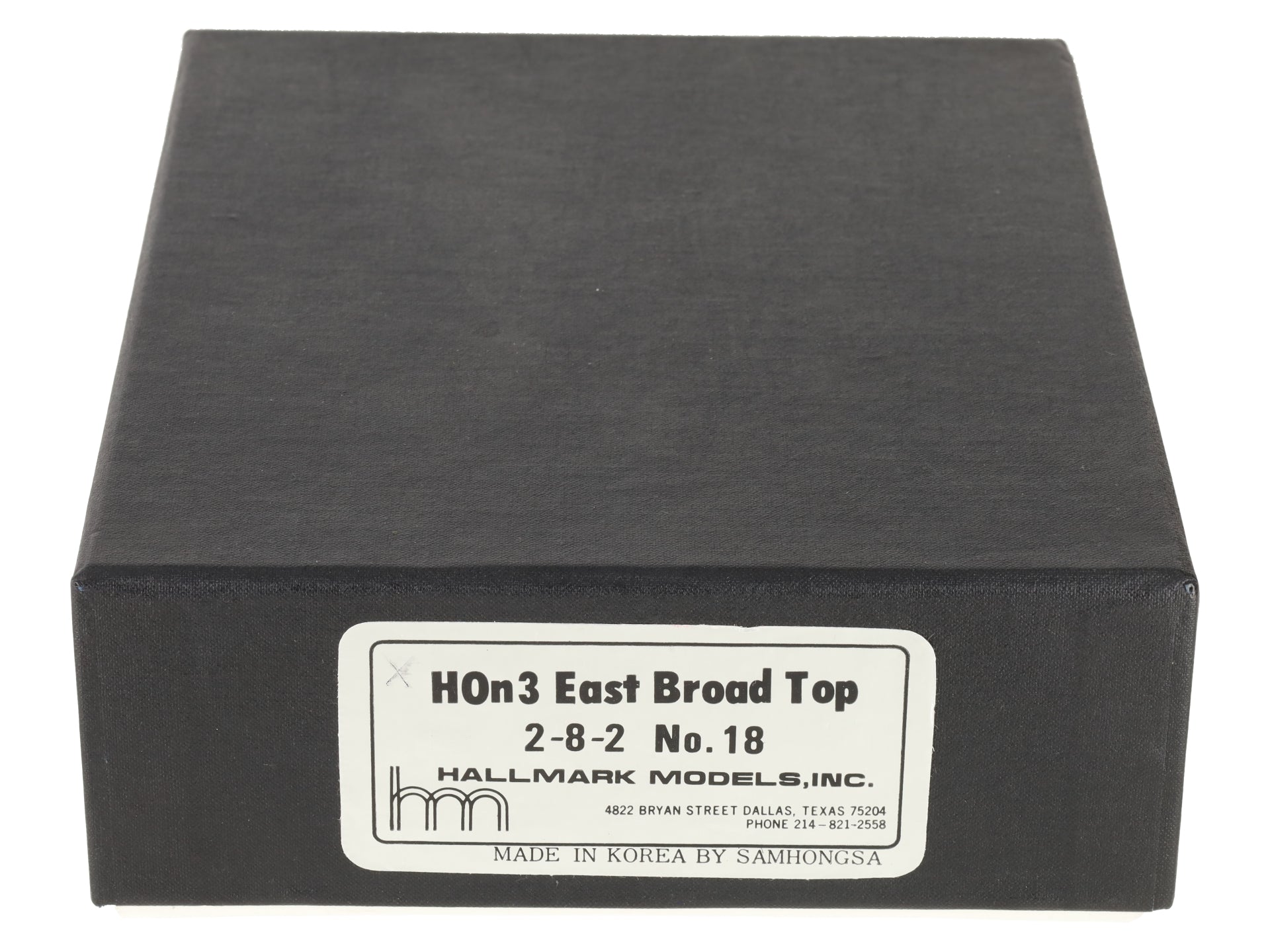 Hallmark Models 18 BRASS HOn3 East Broad Top 2-8-2 Steam Locomotive and Tender EX/Box