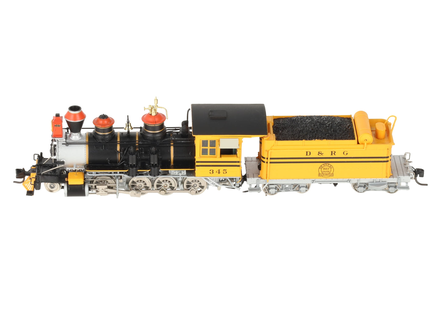 Blackstone Models B310208-S HOn3 Scale D&RG C-19 2-8-0 Steam Loco & Tender #345 EX/Box