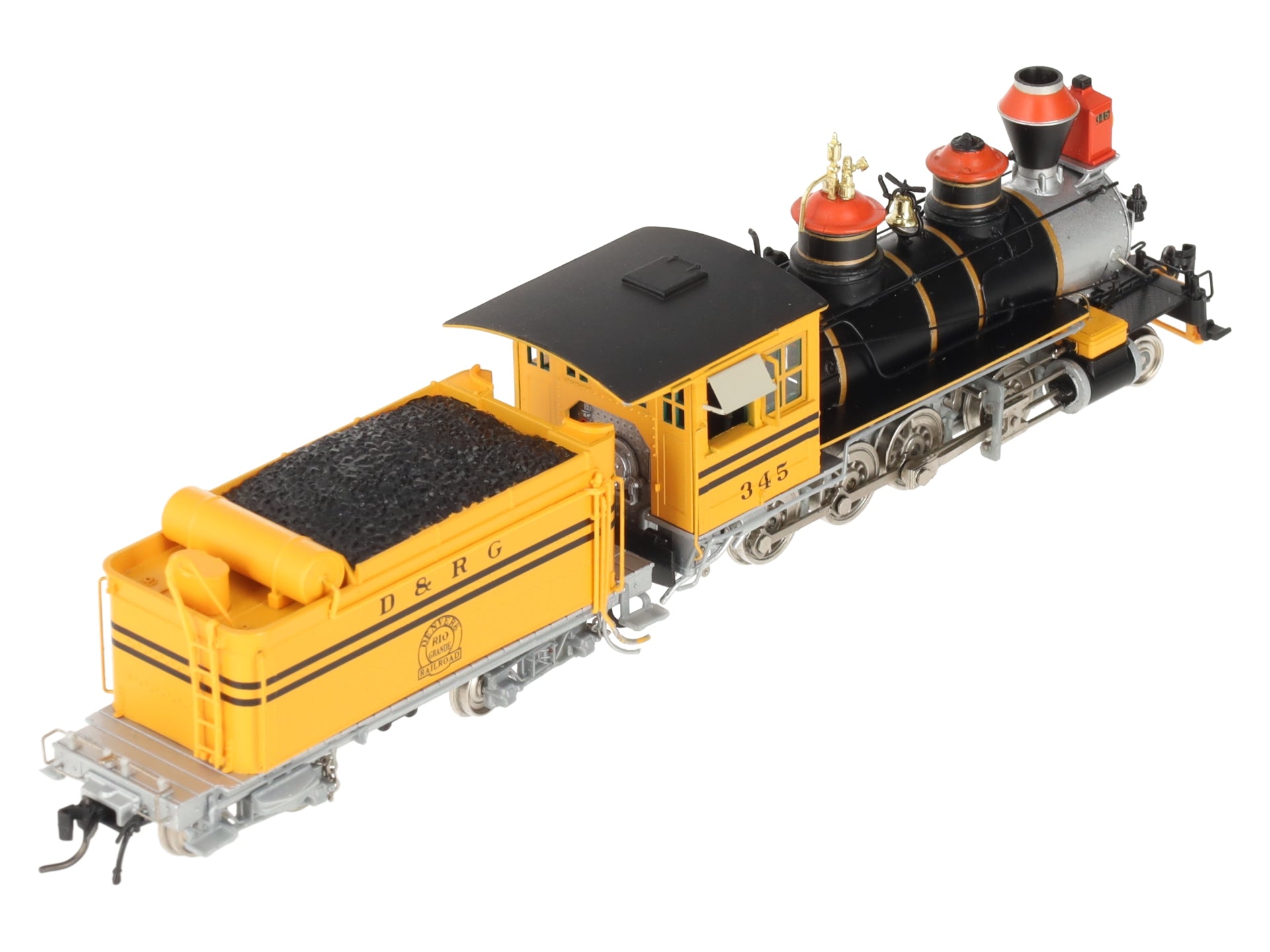 Blackstone Models B310208-S HOn3 Scale D&RG C-19 2-8-0 Steam Loco & Tender #345 EX/Box